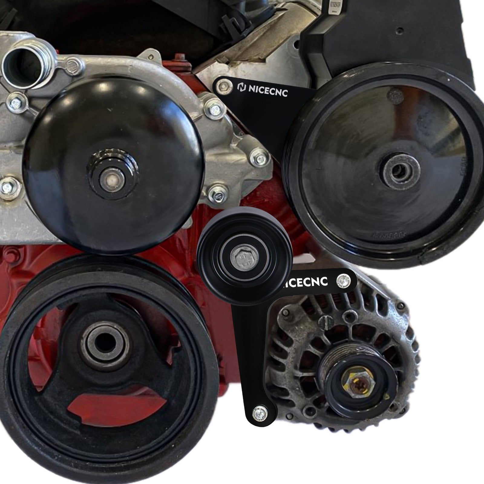 LS Truck Low Mount Alternator and Power Steering Pump Bracket Kit For LSX