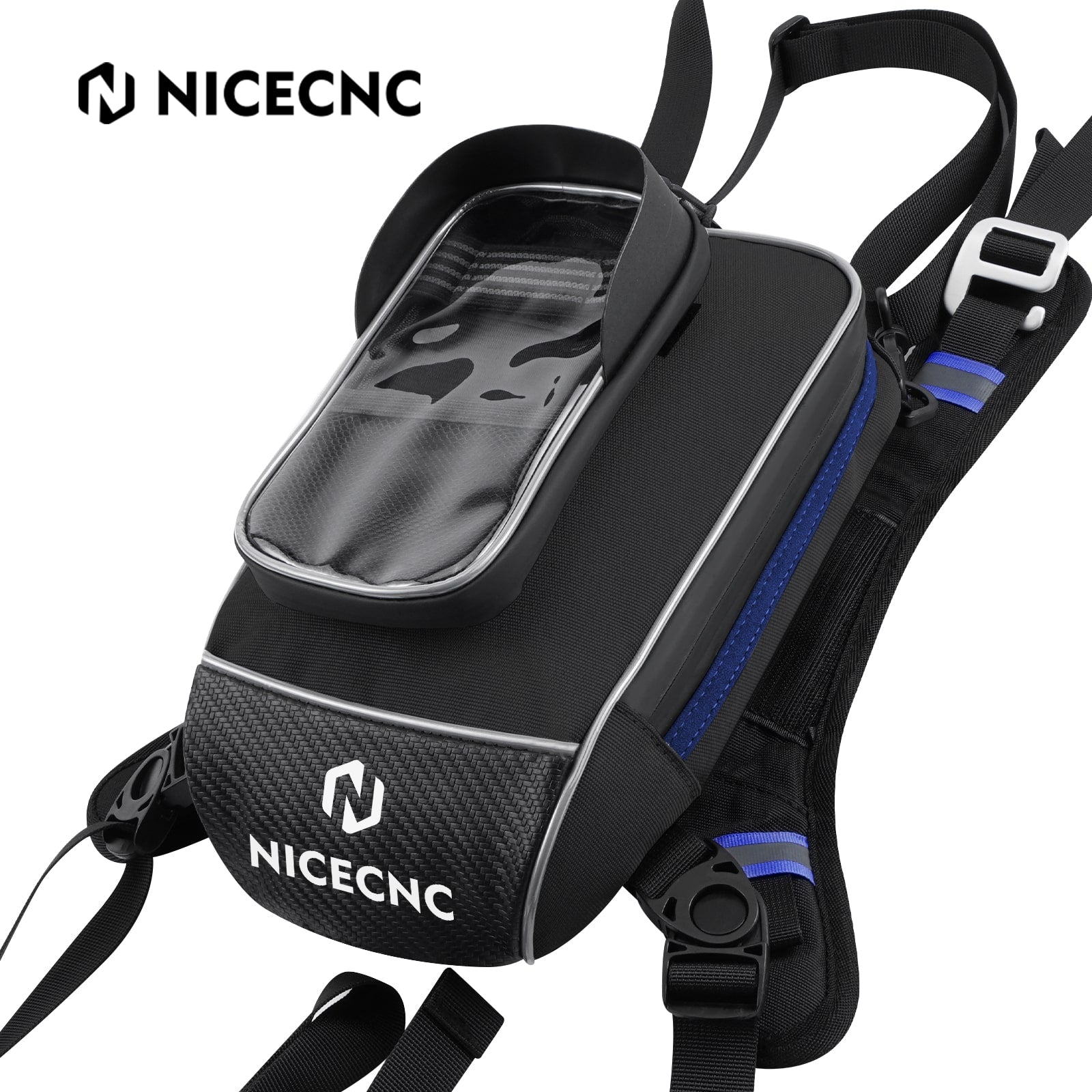 Motorcycle Tank Bag Magnetic Motorbike Oil Fuel Bag Touchscreen