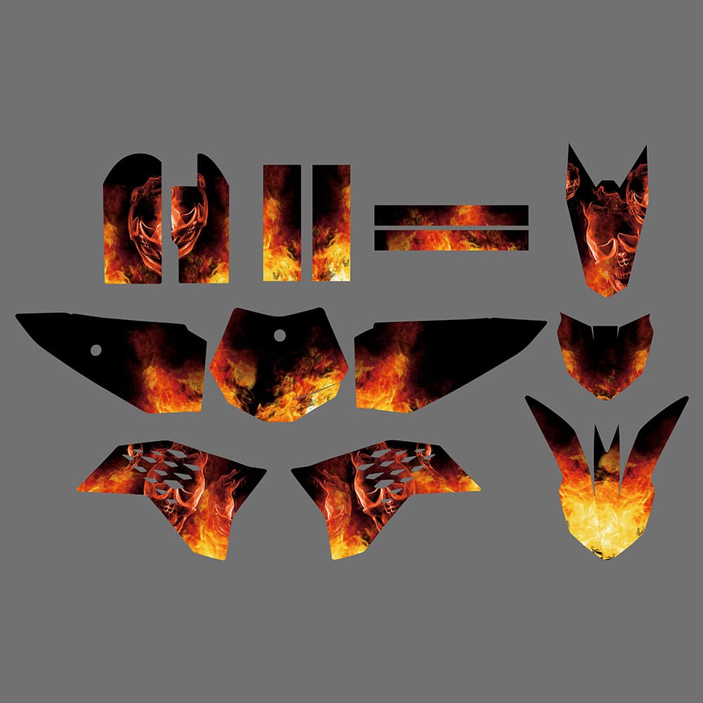 New Style Graphics & Backgrounds Stickers Kits For KTM SX65 2009-2015