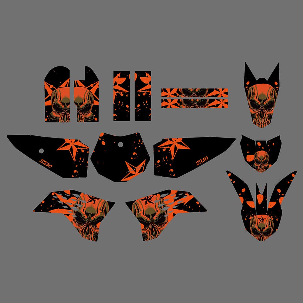 New Style Graphics & Backgrounds Stickers Kits For KTM SX65 2009-2015