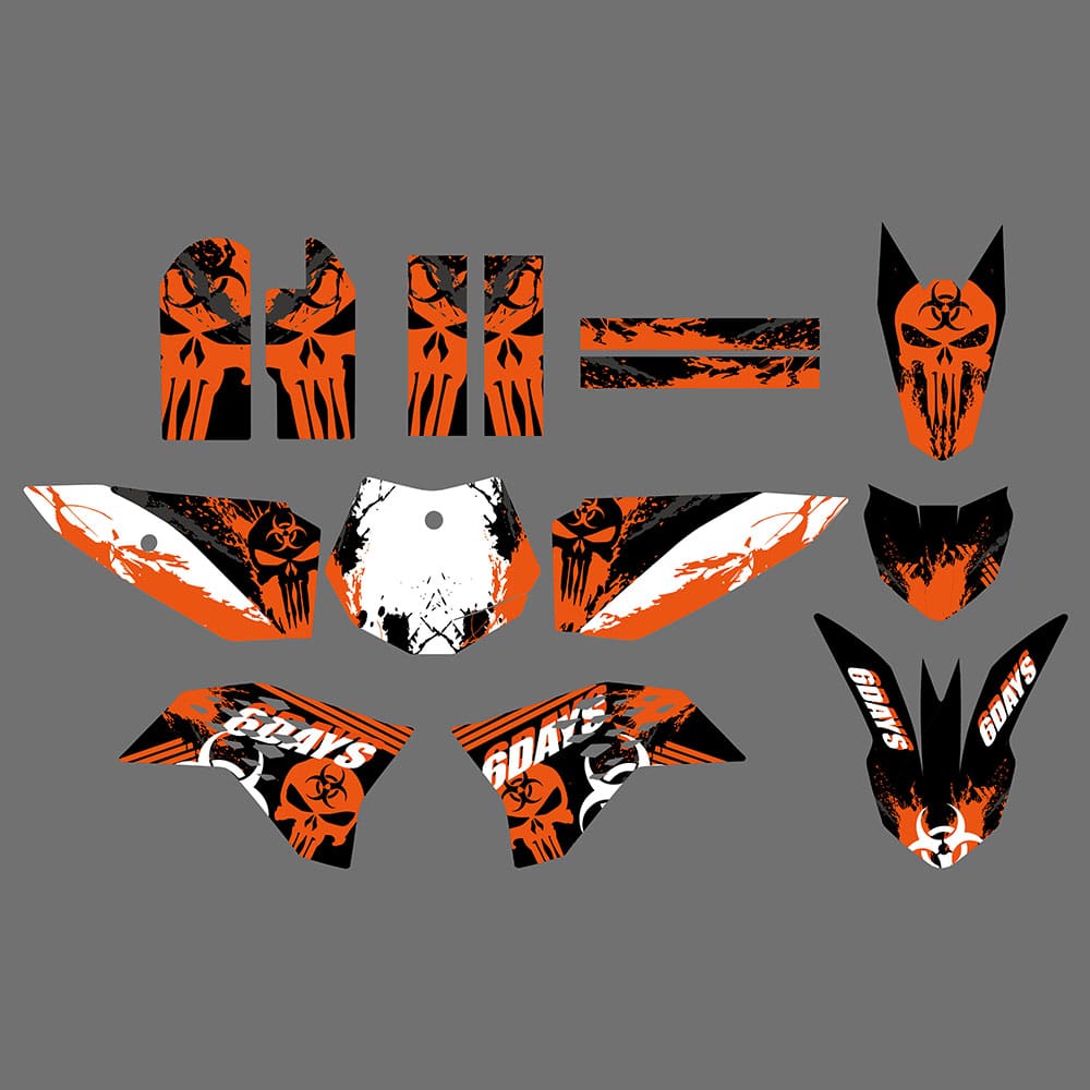 New Style Graphics & Backgrounds Stickers Kits For KTM SX65 2009-2015