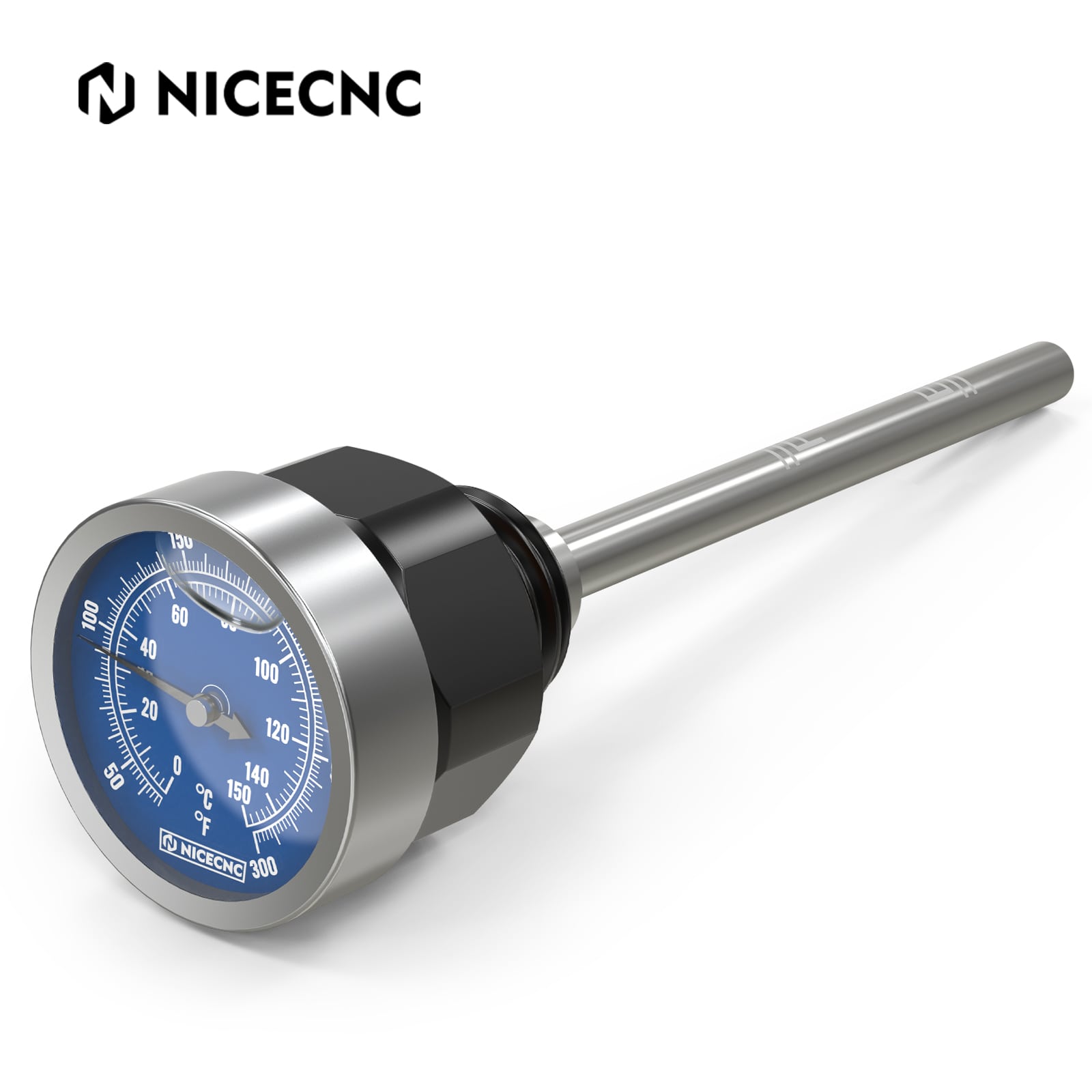 ATV Engine Oil Dipstick w/Temperature Gauge For Yamaha Raptor 700 700R 660R YFZ450