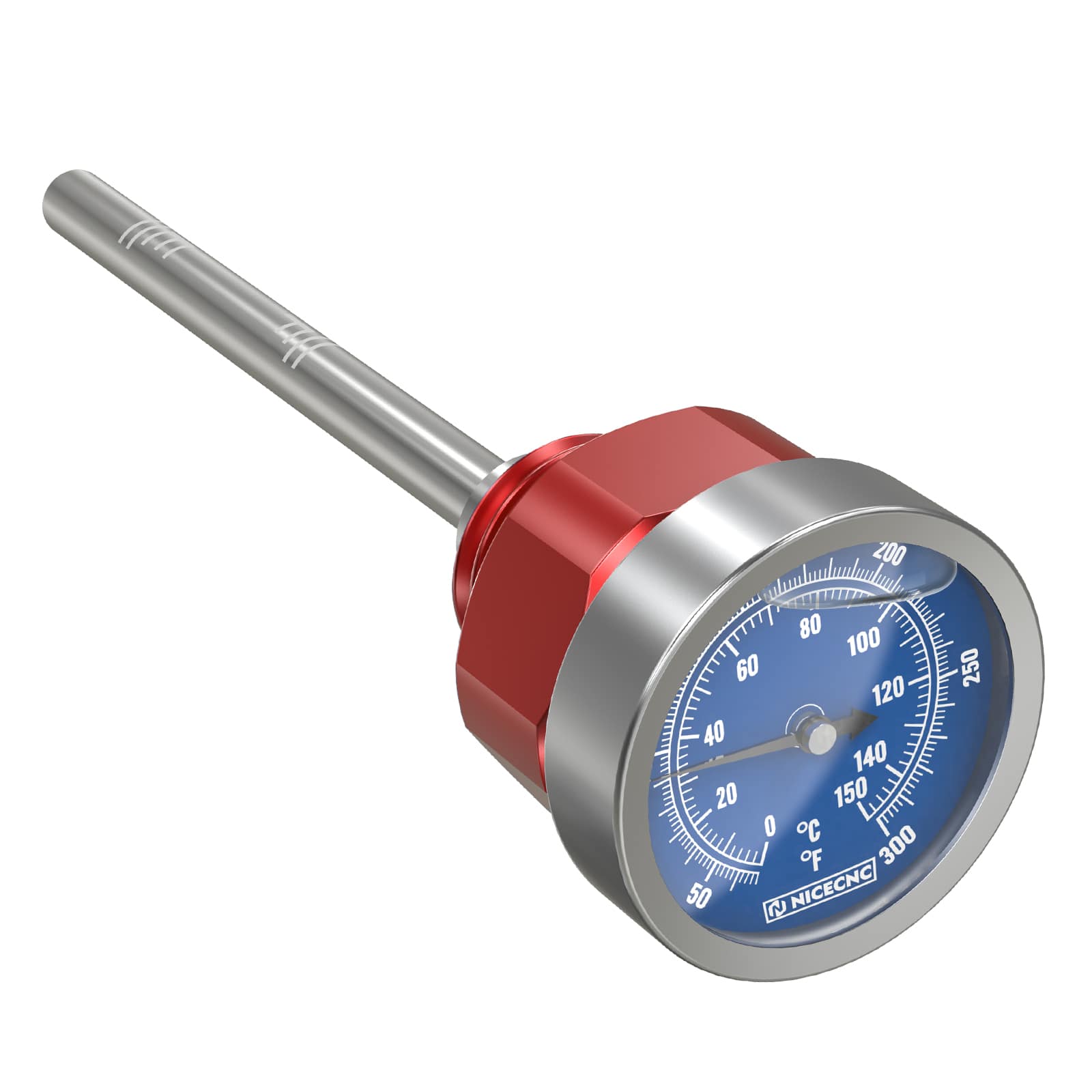 ATV Engine Oil Dipstick w/Temperature Gauge For Yamaha Raptor 700 700R 660R YFZ450