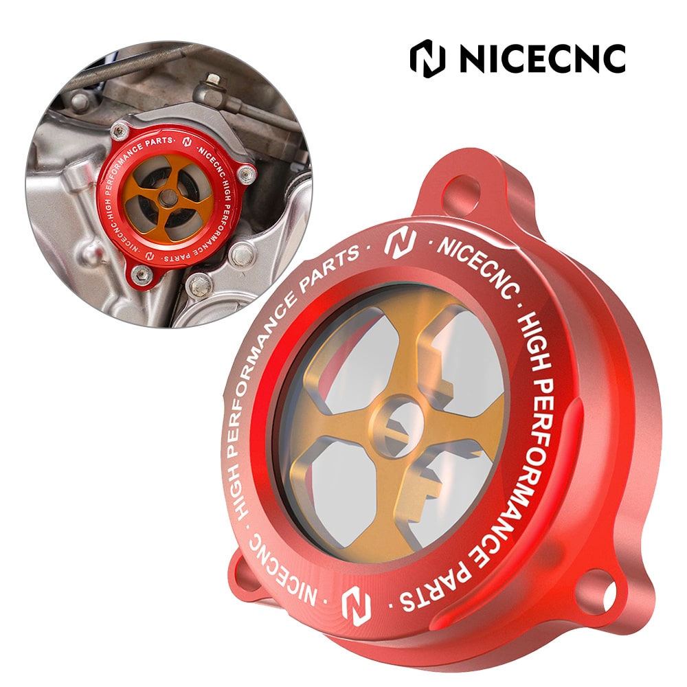 Oil Filter Cover Cap w/Observing Window For Yamaha Raptor 700 700R 2006-2024