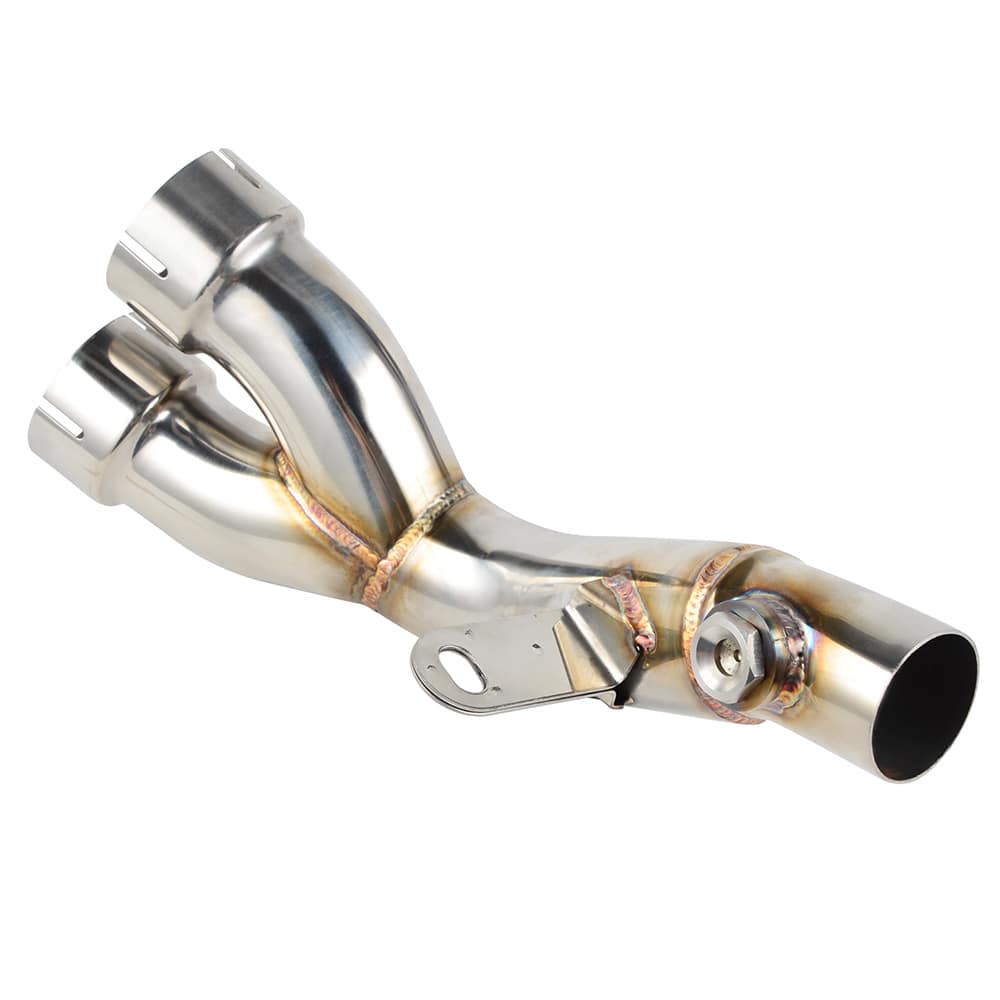 Exhaust Y Pipe Muffler Middle Link Pipe for Yamaha YZF-R6 2006-2020