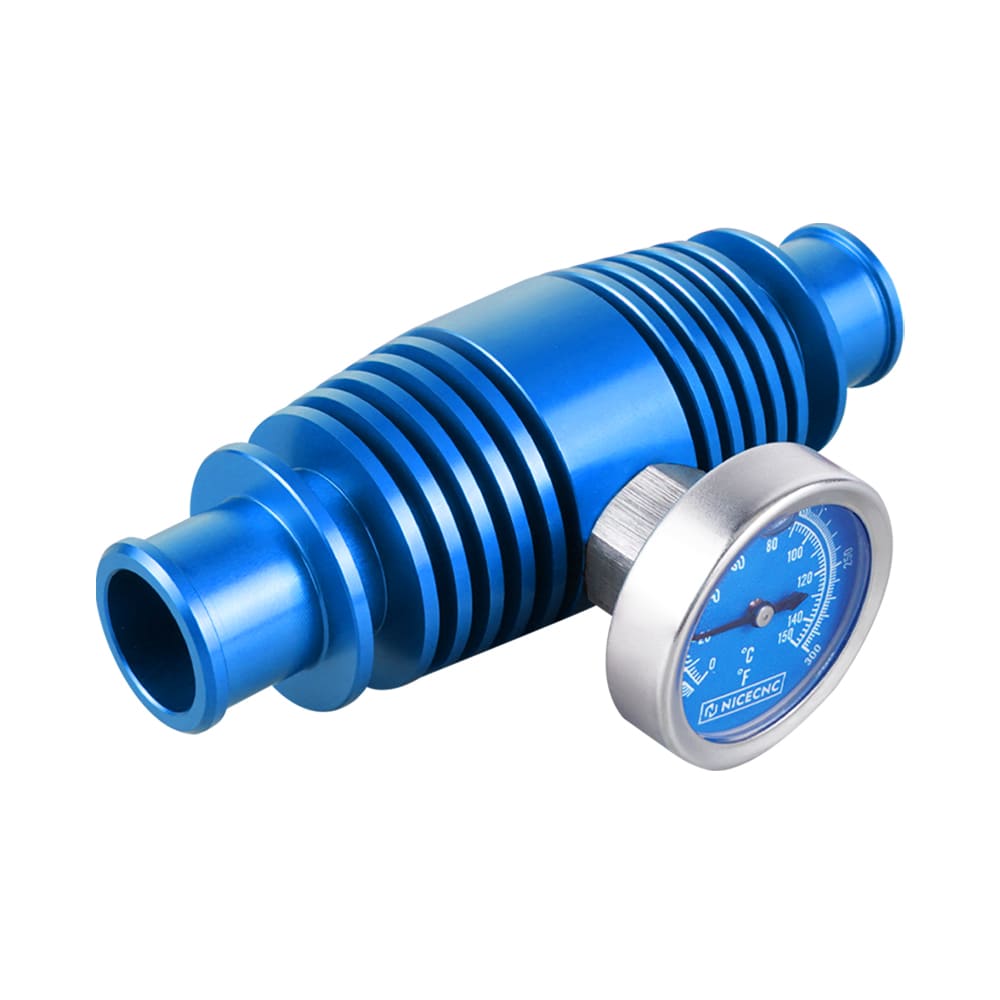 ATV Radiator Inline Cooler w/Temperature Gauge For Yamaha Banshee 350 Blaster 200