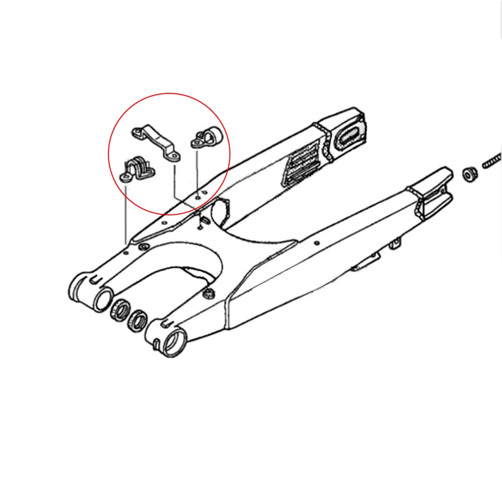 3PCS Rear Brake Line Guide Cable Clamps for Honda CRF450R/X CRF250R
