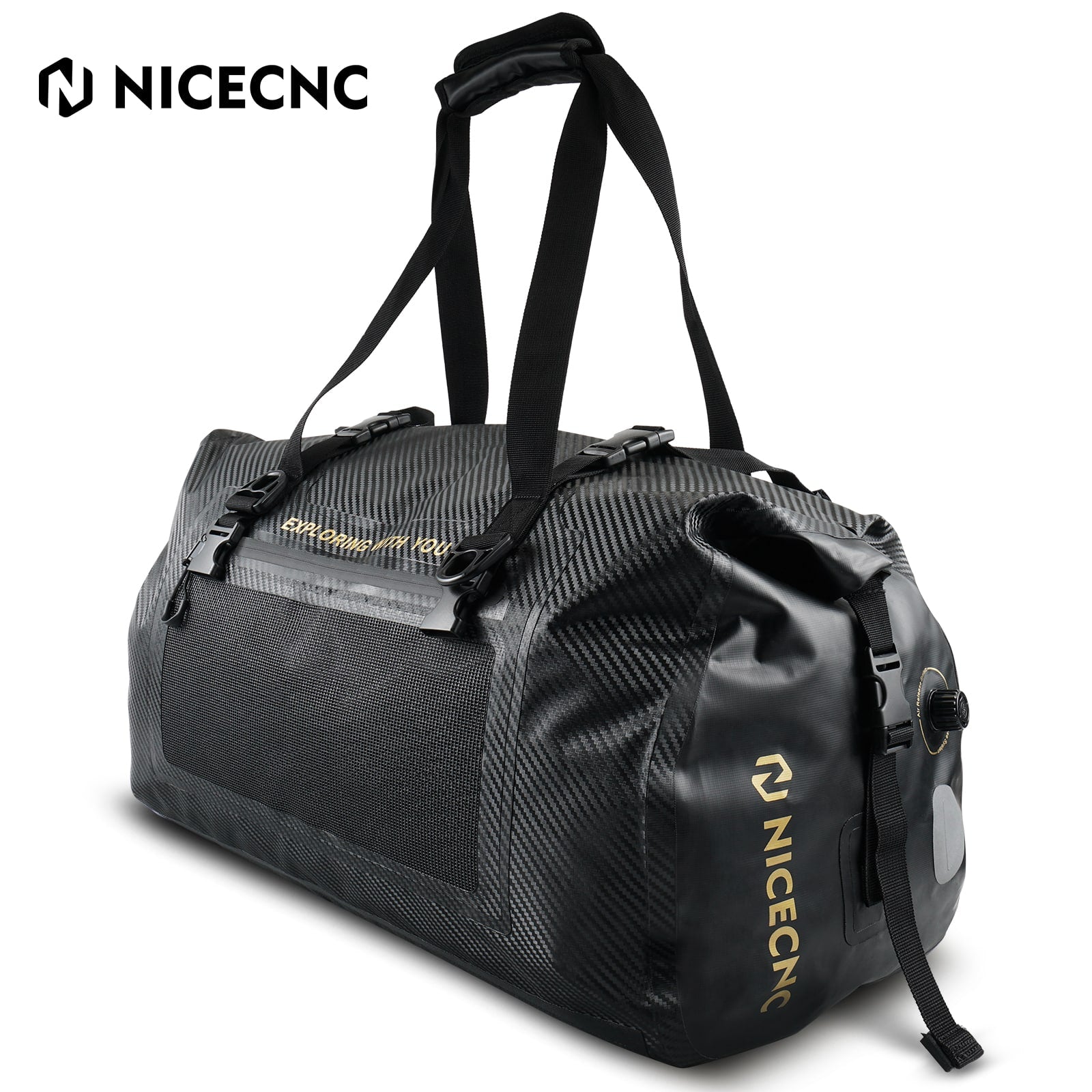 Motorcycle 66L Dry Duffel Bag | Rear Seat Tail Luggage Bag Waterproof