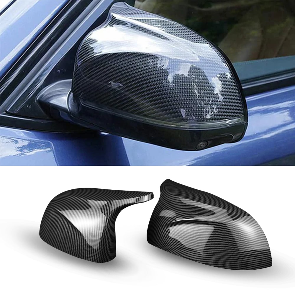 Rearview Mirror Cover Cap Carbon Fibre Textured for BMW X3 G01 2017-2020