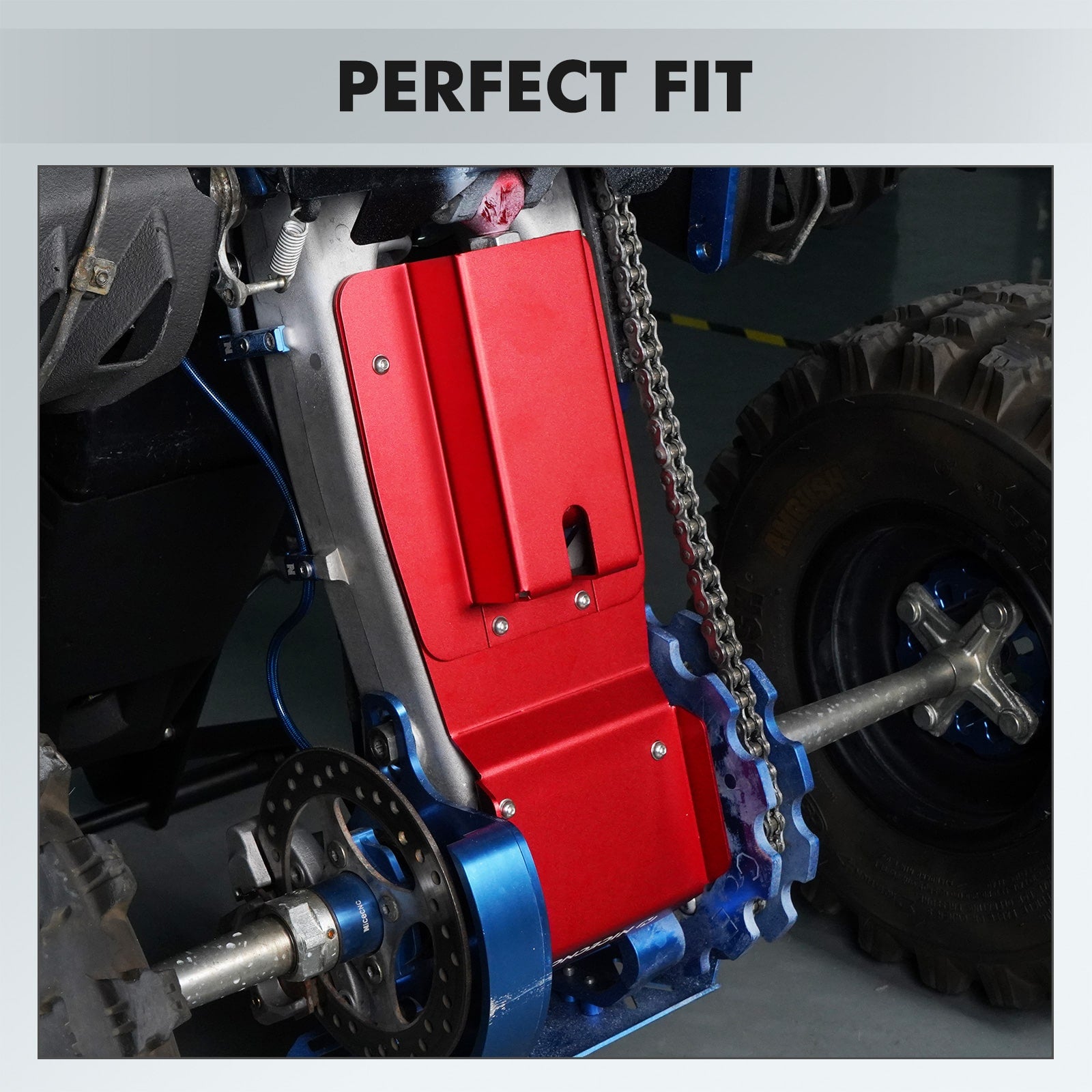 ATV Swing Arm Skid Plate Guard Protector Thickened For Yamaha Raptor 700R 2013-2024