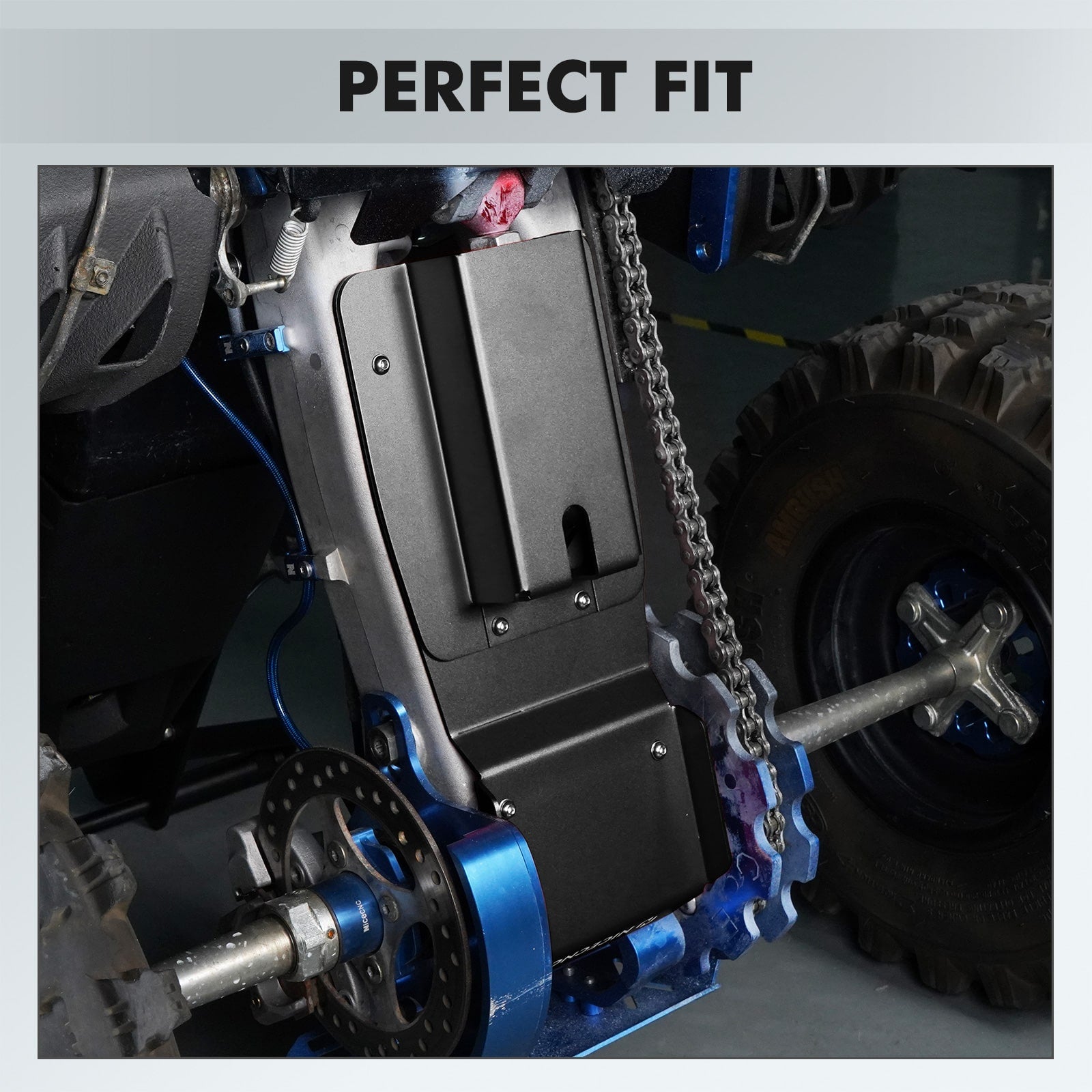 ATV Swing Arm Skid Plate Guard Protector Thickened For Yamaha Raptor 700R 2013-2024