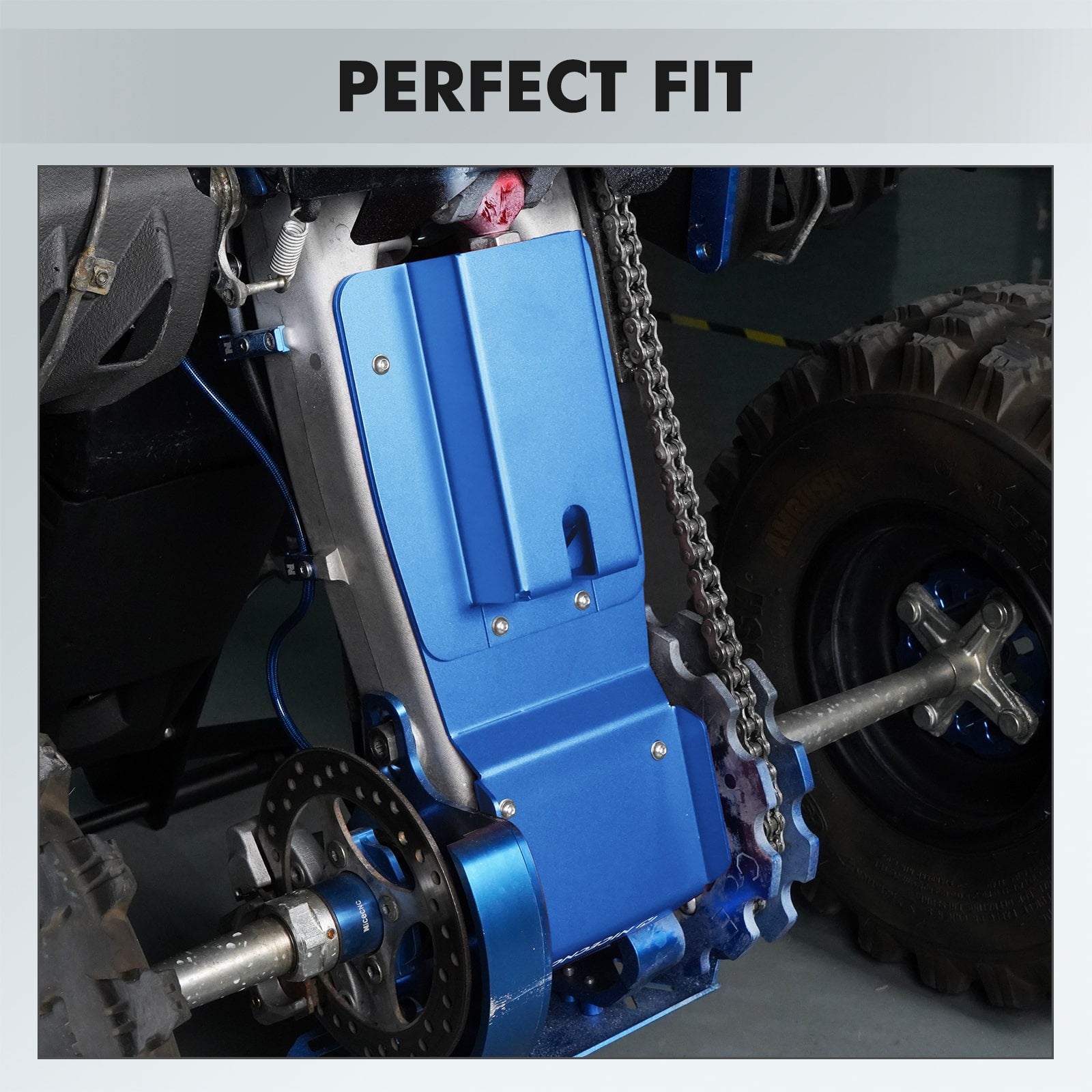 ATV Swing Arm Skid Plate Guard Protector Thickened For Yamaha Raptor 700R 2013-2024