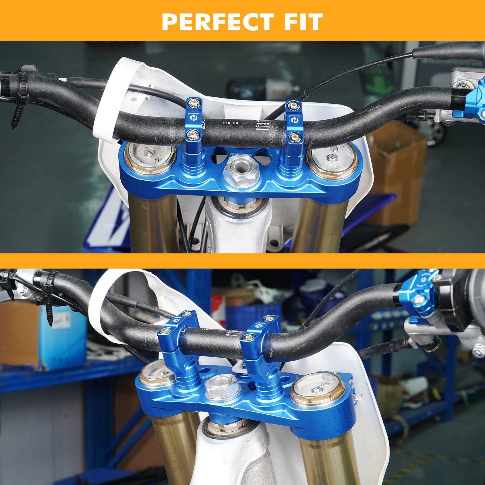 Front Forks Clamp Upper Triple Tree For Yamaha YZ125 YZ250 2018-2024 YZ125X 2020-2023 YZ250X 2018-2023