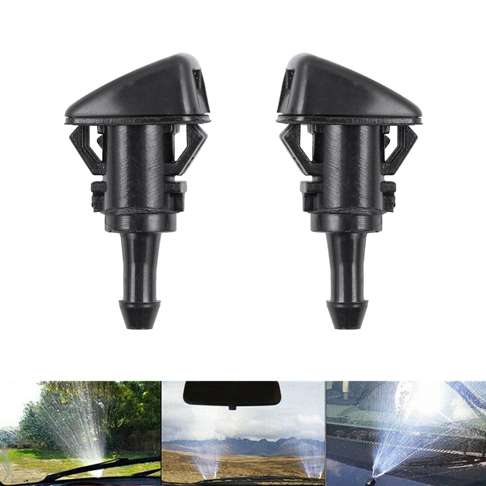 2PCS Windshield Wiper Washer Nozzle Jet Spray For Dodge Challenger 2008-2014