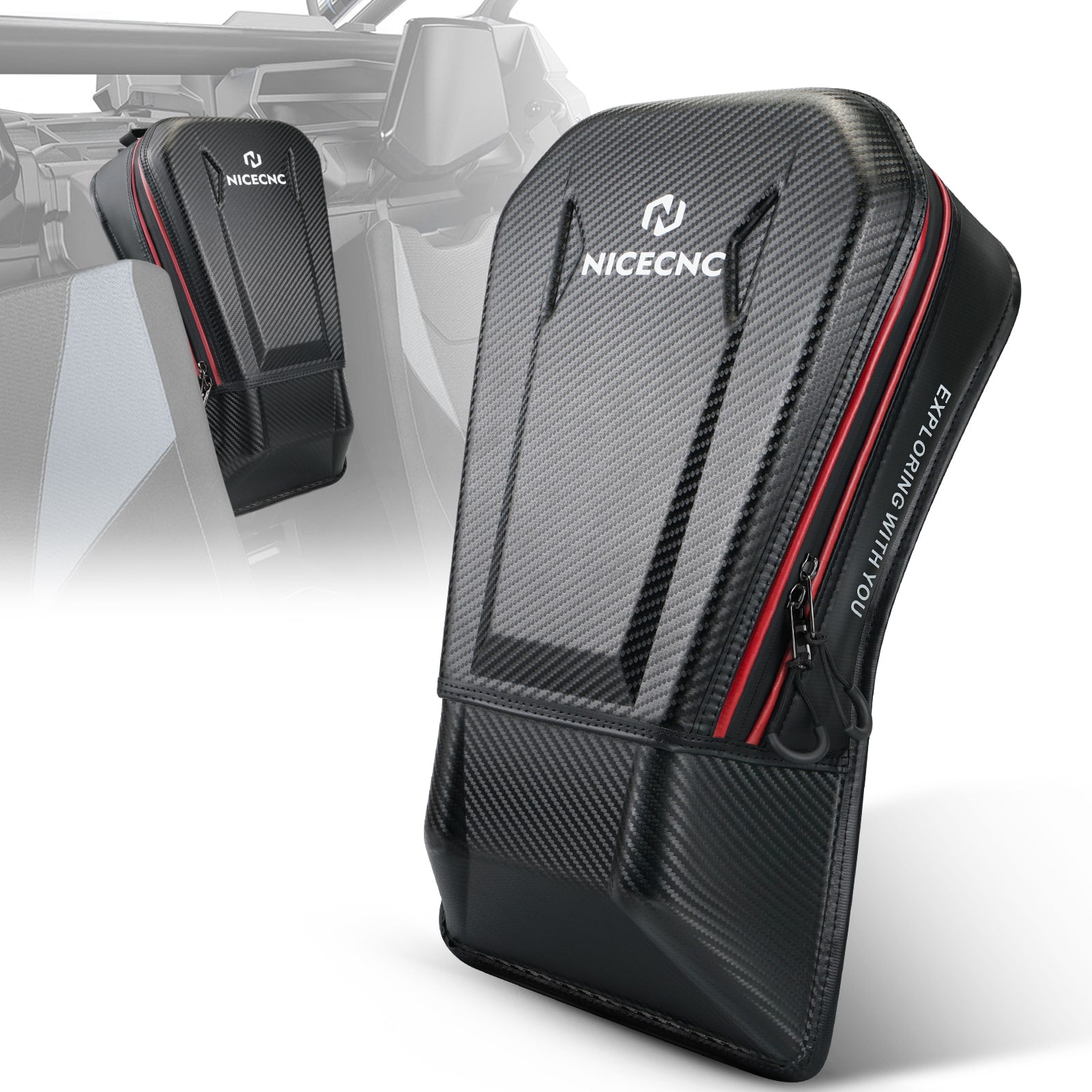 UTV Rear Seat Center Bag Storage Bag Large Capacity For Can Am Maverick X3 2017-2023