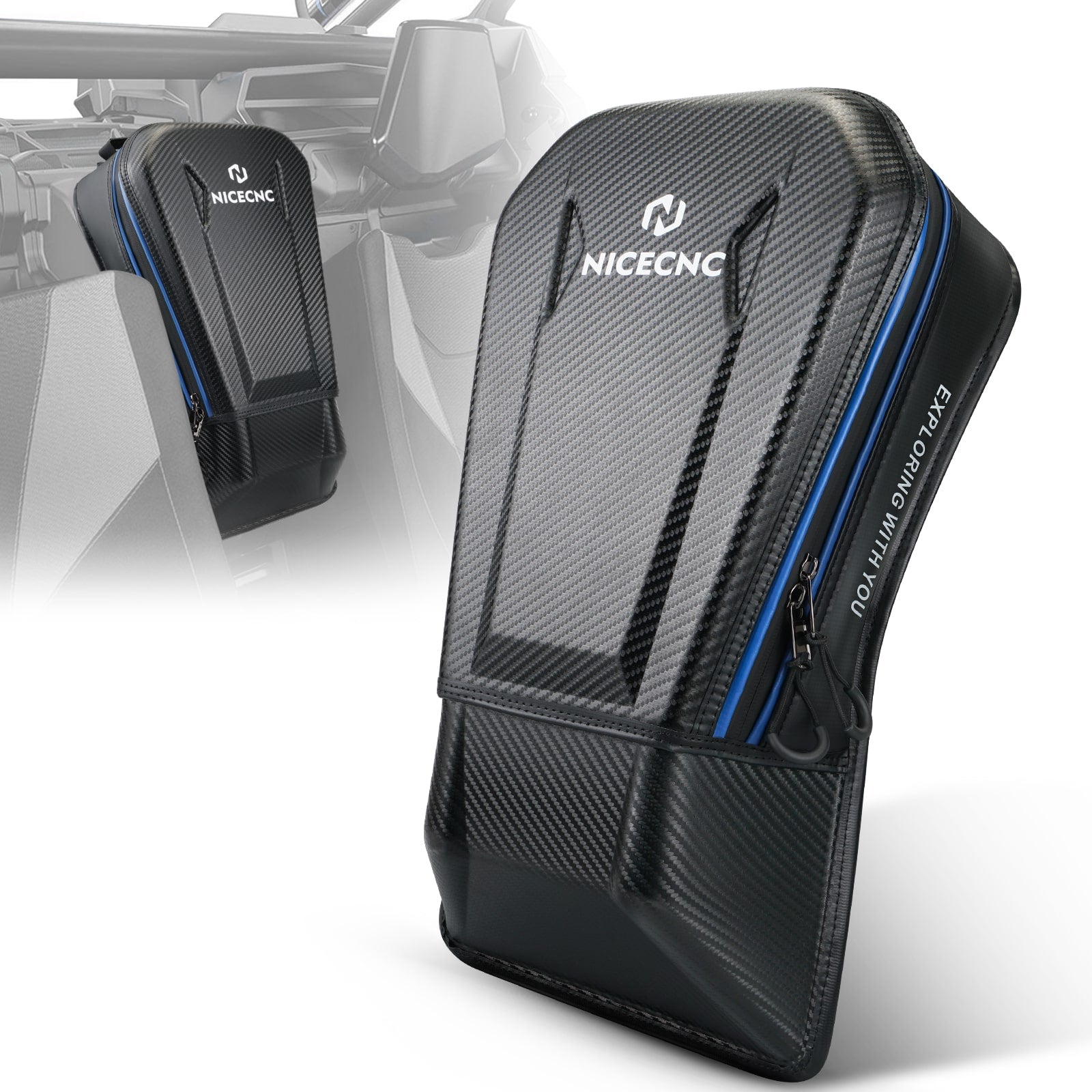 UTV Rear Seat Center Bag Storage Bag Large Capacity For Can Am Maverick X3 2017-2023