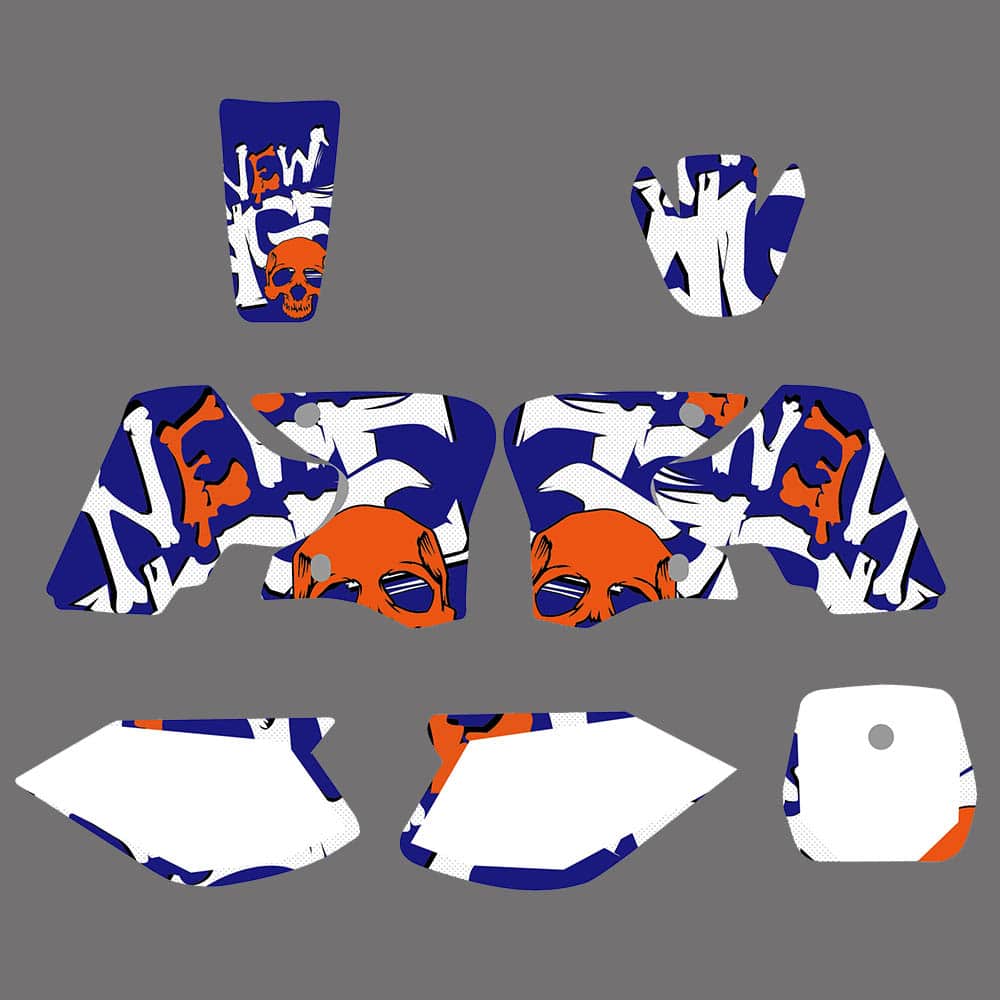 Motorcycle Backgrounds Decals for Yamaha TTR90 2000-2007