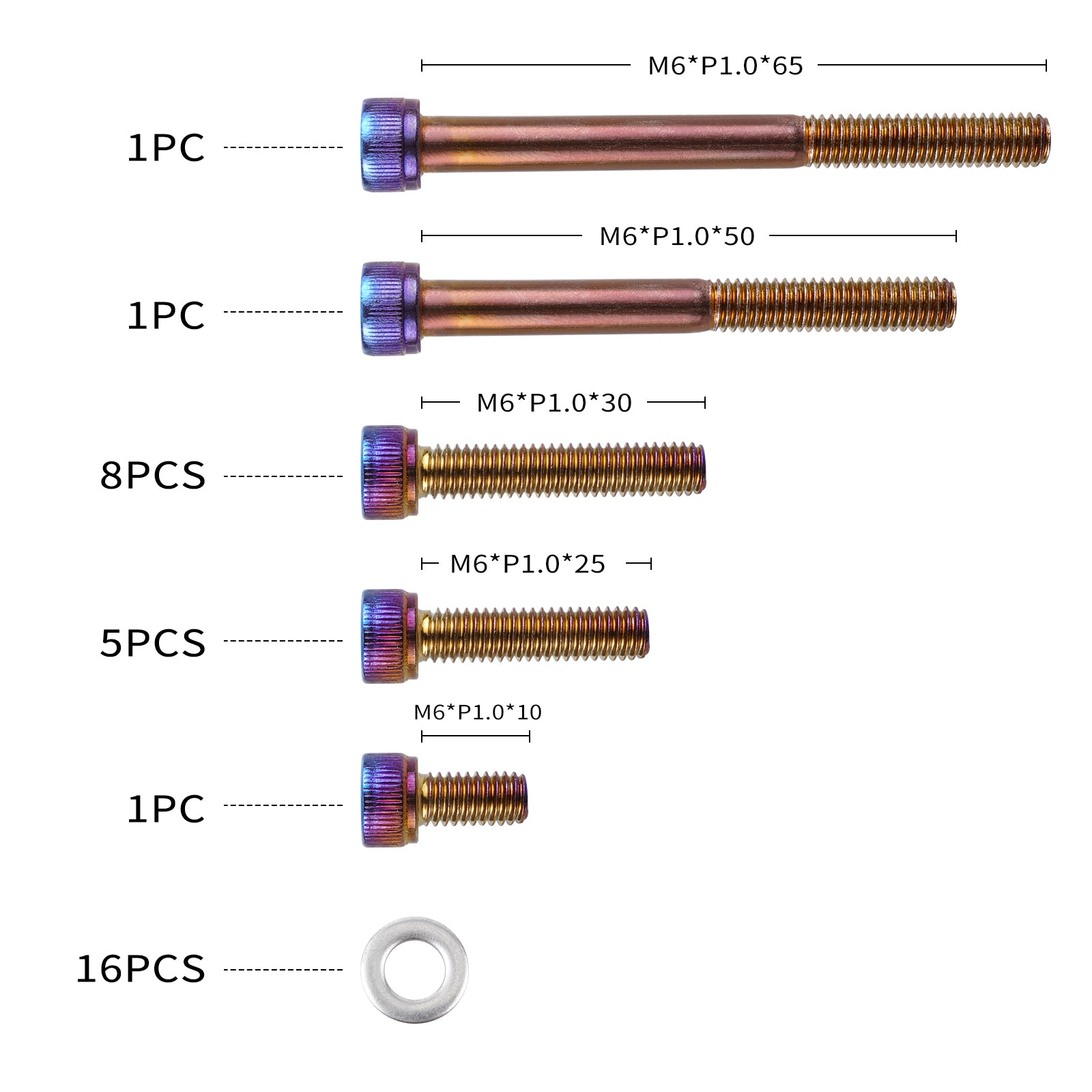 Flange Socket Head Screws Clutch Side Bolts For Yamaha YZ250 1999-2024 YZ250X 2016-2024
