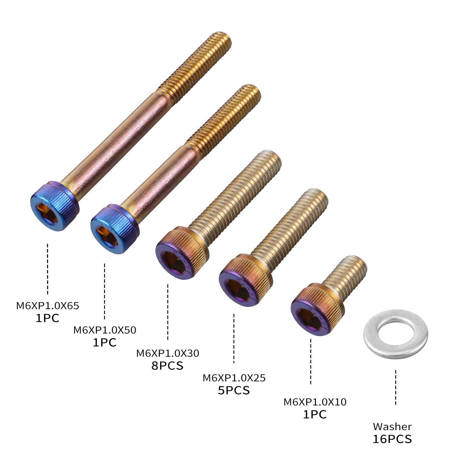 Flange Socket Head Screws Clutch Side Bolts For Yamaha YZ250 1999-2024 YZ250X 2016-2024