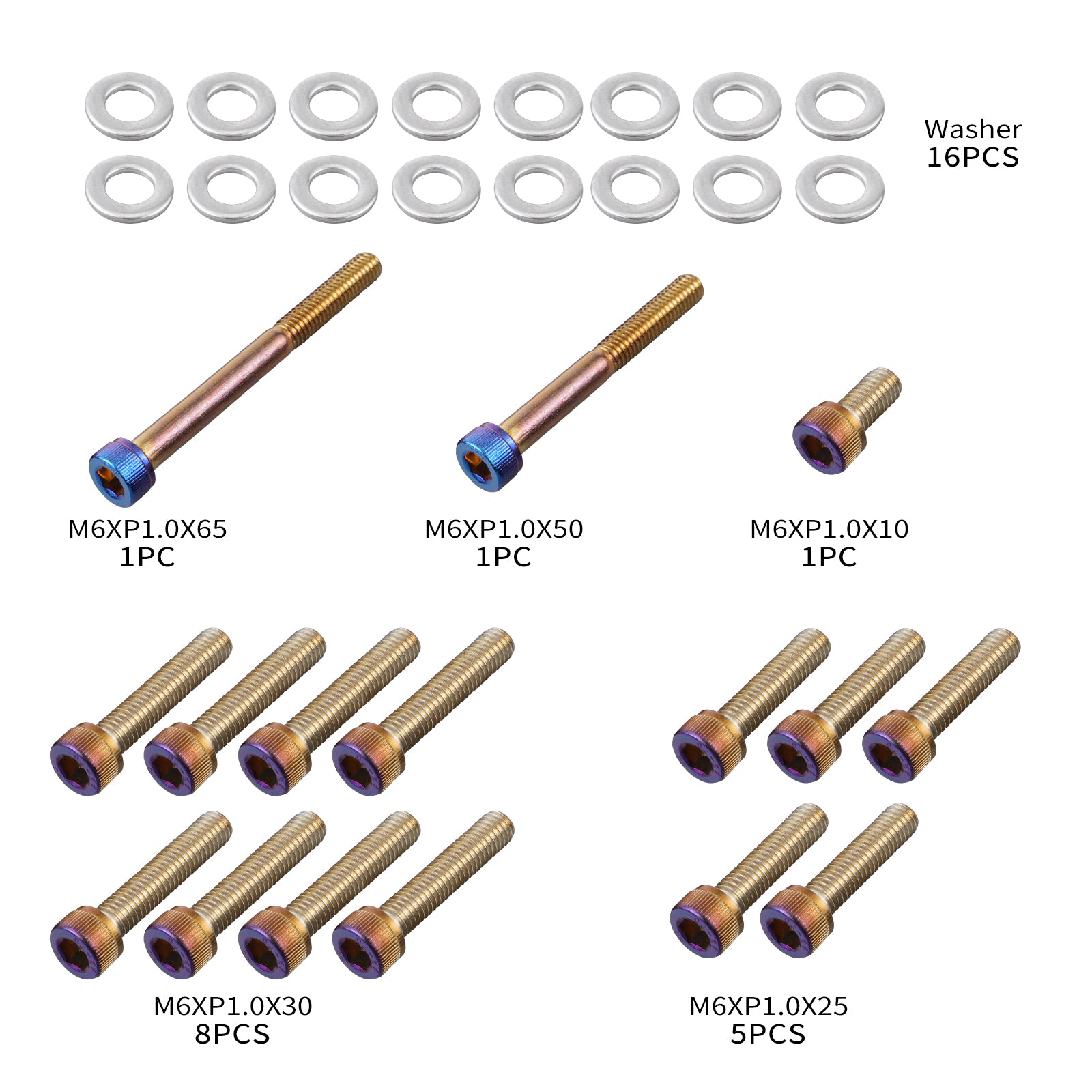 Flange Socket Head Screws Clutch Side Bolts For Yamaha YZ250 1999-2024 YZ250X 2016-2024