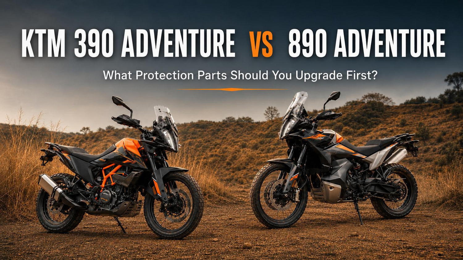 KTM 390 Adventure vs 890 Adventure: What Protection Parts Should You Upgrade First?