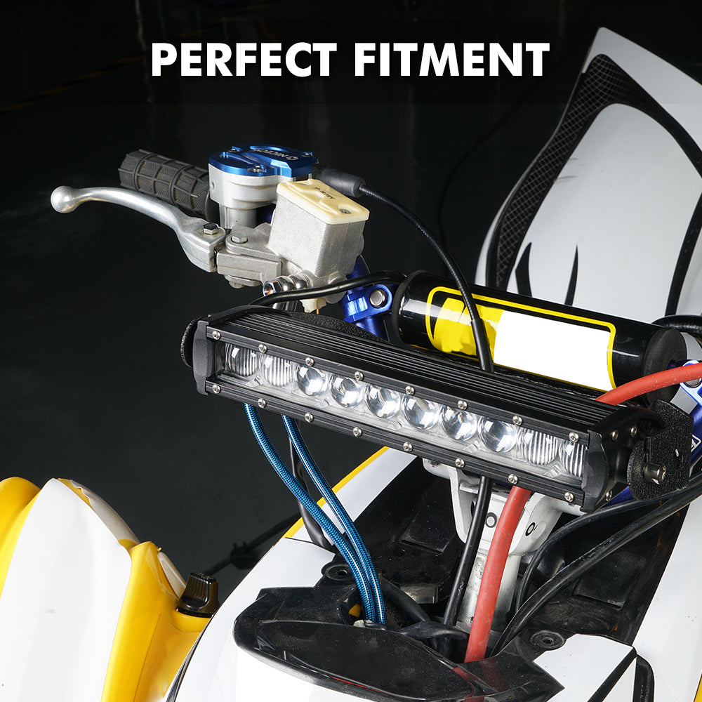 ATV 60W LED Headlight Work Light w/Bracket For Yamaha YFZ450R Raptor 700 Honda TRX450R