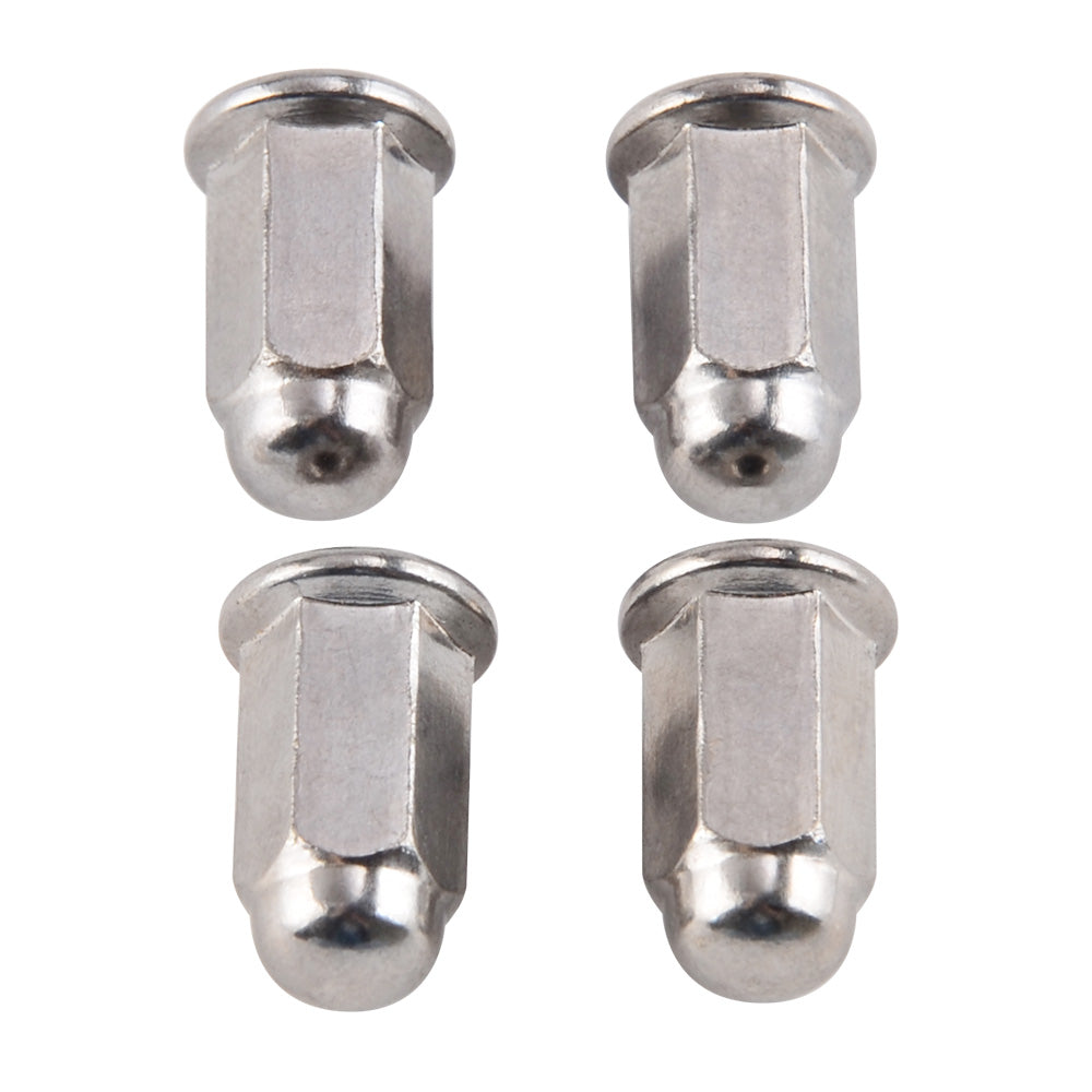 4PCS M6 Chromeplate Acorn Cap Hex Nut Safety Show For Honda Suzuki Kawasaki