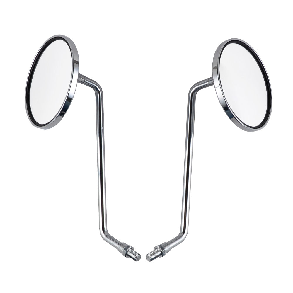 Pair of M10x1.25mm chrome-plated rearview mirrors for Honda XL125S CB650 GL1000