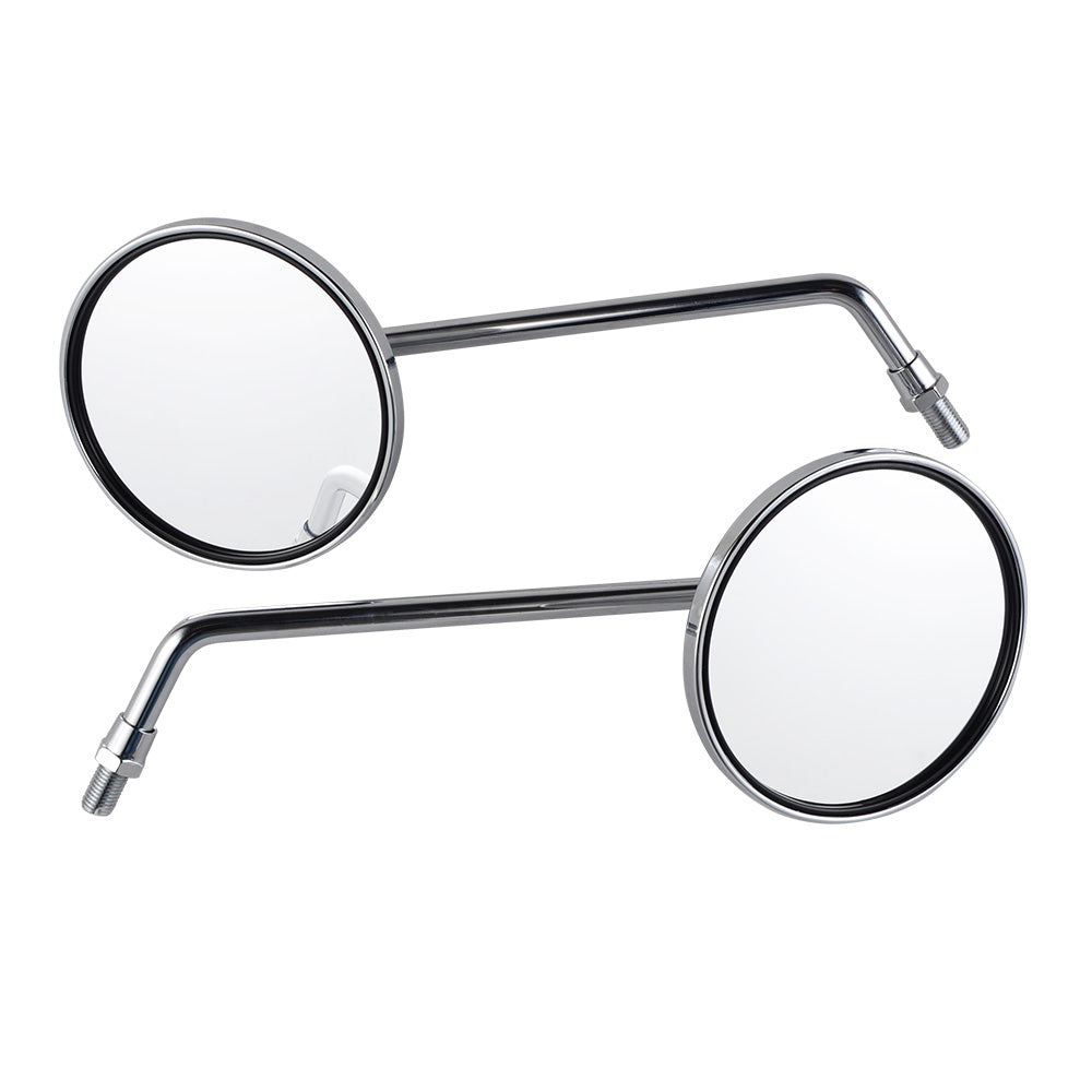 Pair of M10x1.25mm chrome-plated rearview mirrors for Honda XL125S CB650 GL1000