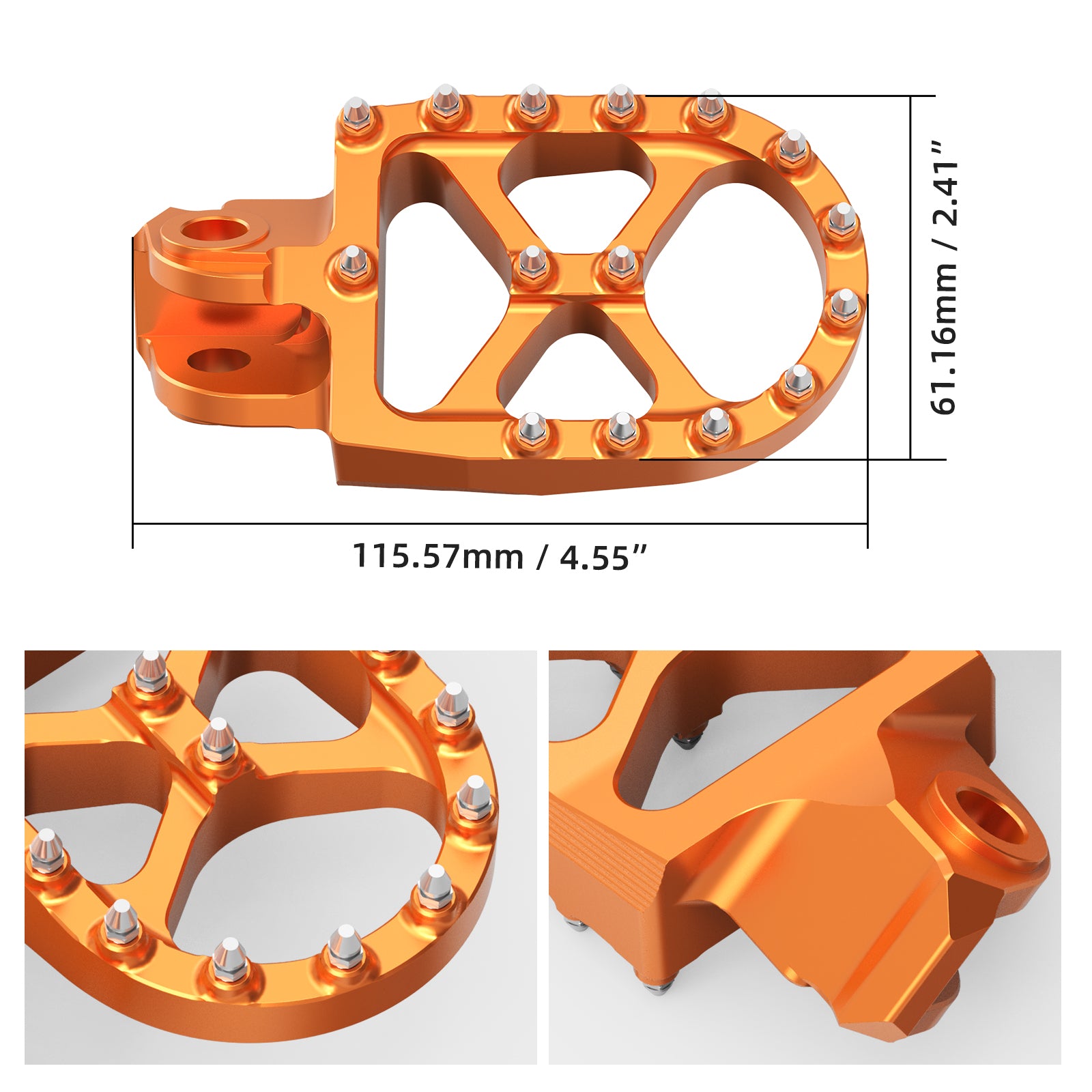 CNC Wide Forged Foot Pegs For KTM 350 500 EXC-F 1998-2016