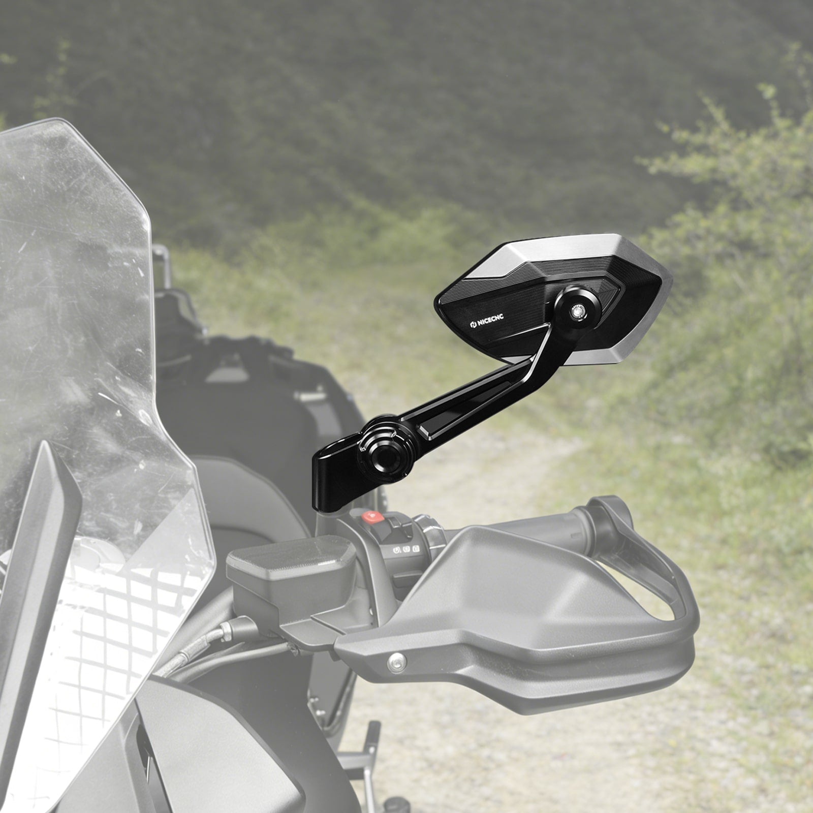 Foldable Rotatable Convex Rearview Mirrors For BMW R 1200 1250 1300 GS ADV