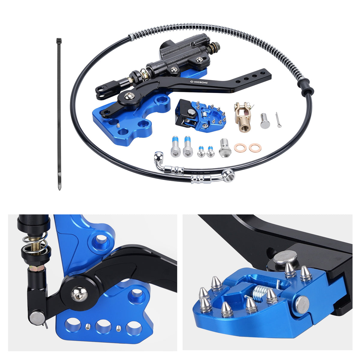 Kit Frein Pied Arrière Surron - Compatible X/S Light Bee & Segway X160/X260 - Aluminium Noir Kit Frein Pied Arrière Surron - Compatible X/S Light Bee & Segway X160/X260 - Aluminium Noir