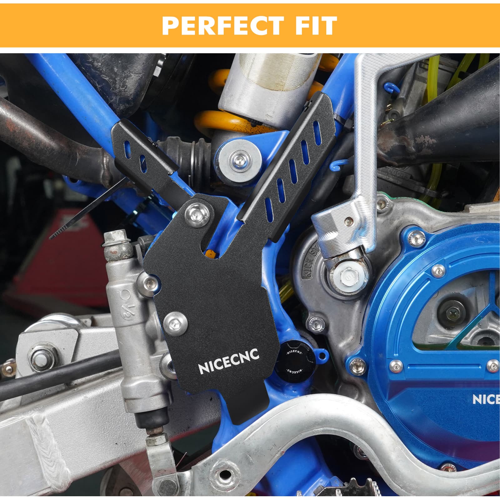 NICECNC Motorcycle Frame Guard Covers For Yamaha YZ85 2002-2021