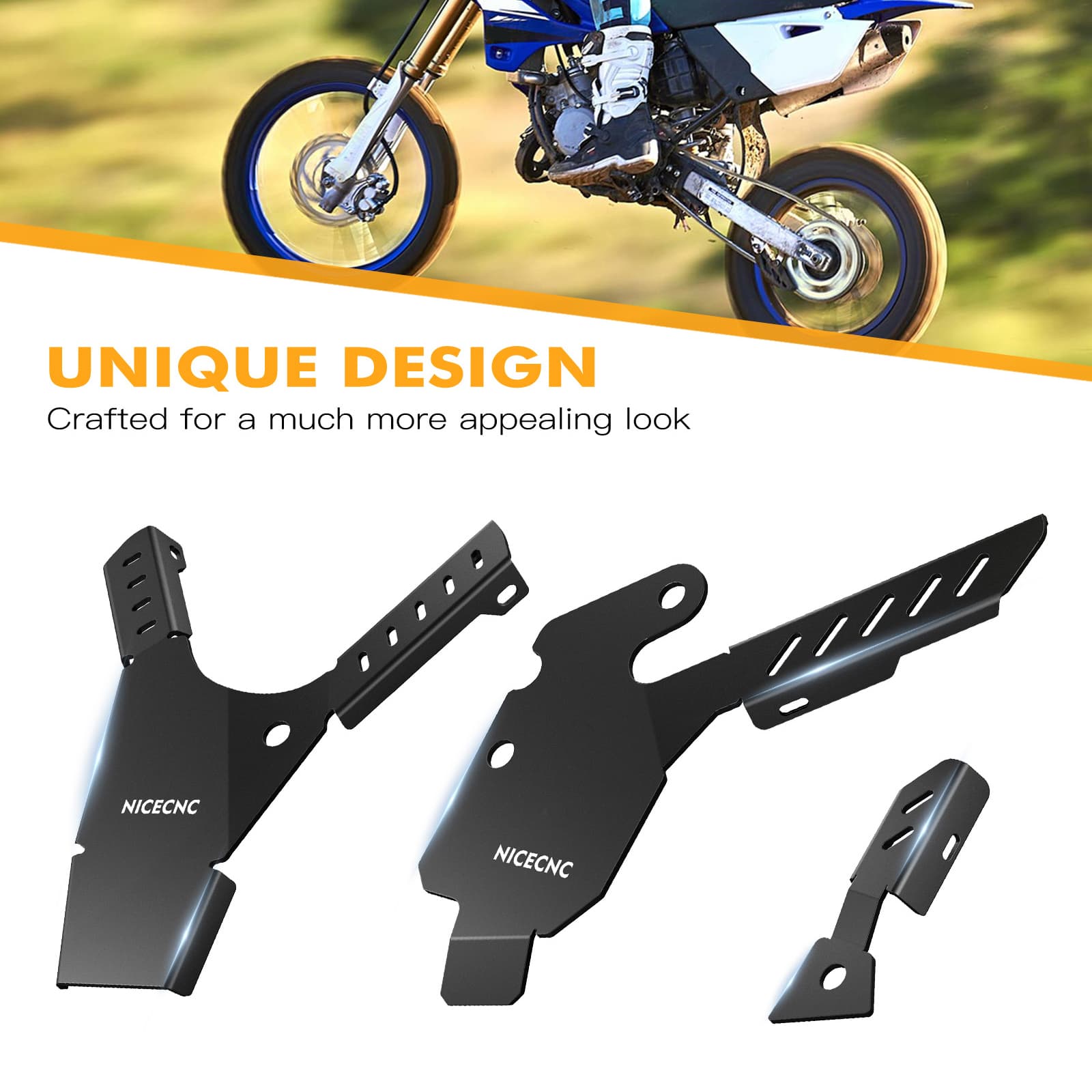 NICECNC Motorcycle Frame Guard Covers For Yamaha YZ85 2002-2021