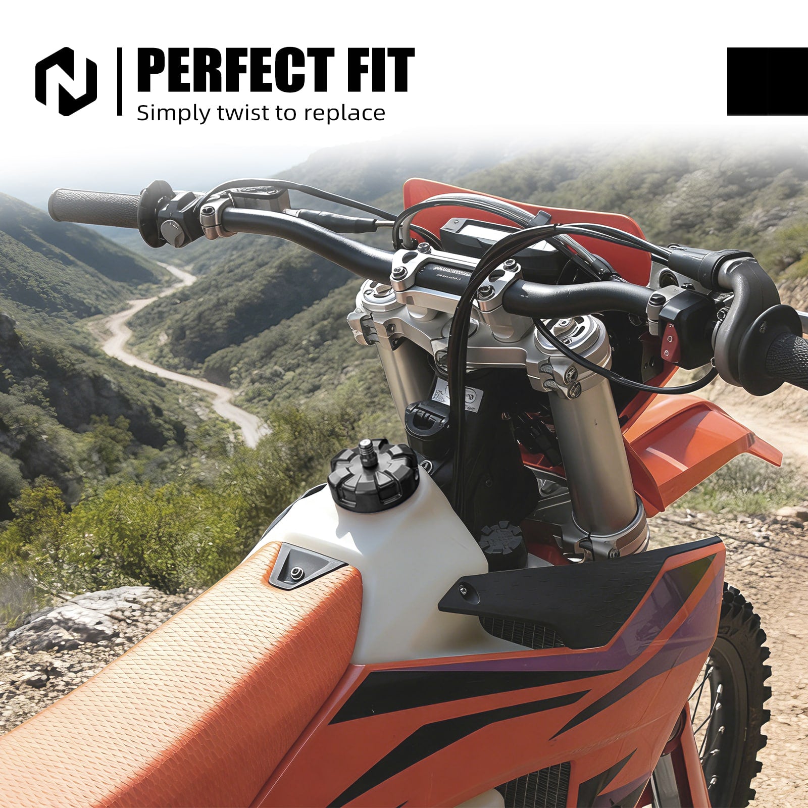 Fuel Tank Cap w/One-Way Vent Valve For Gas Gas EX 250 300 EC 350 F 2021-2026