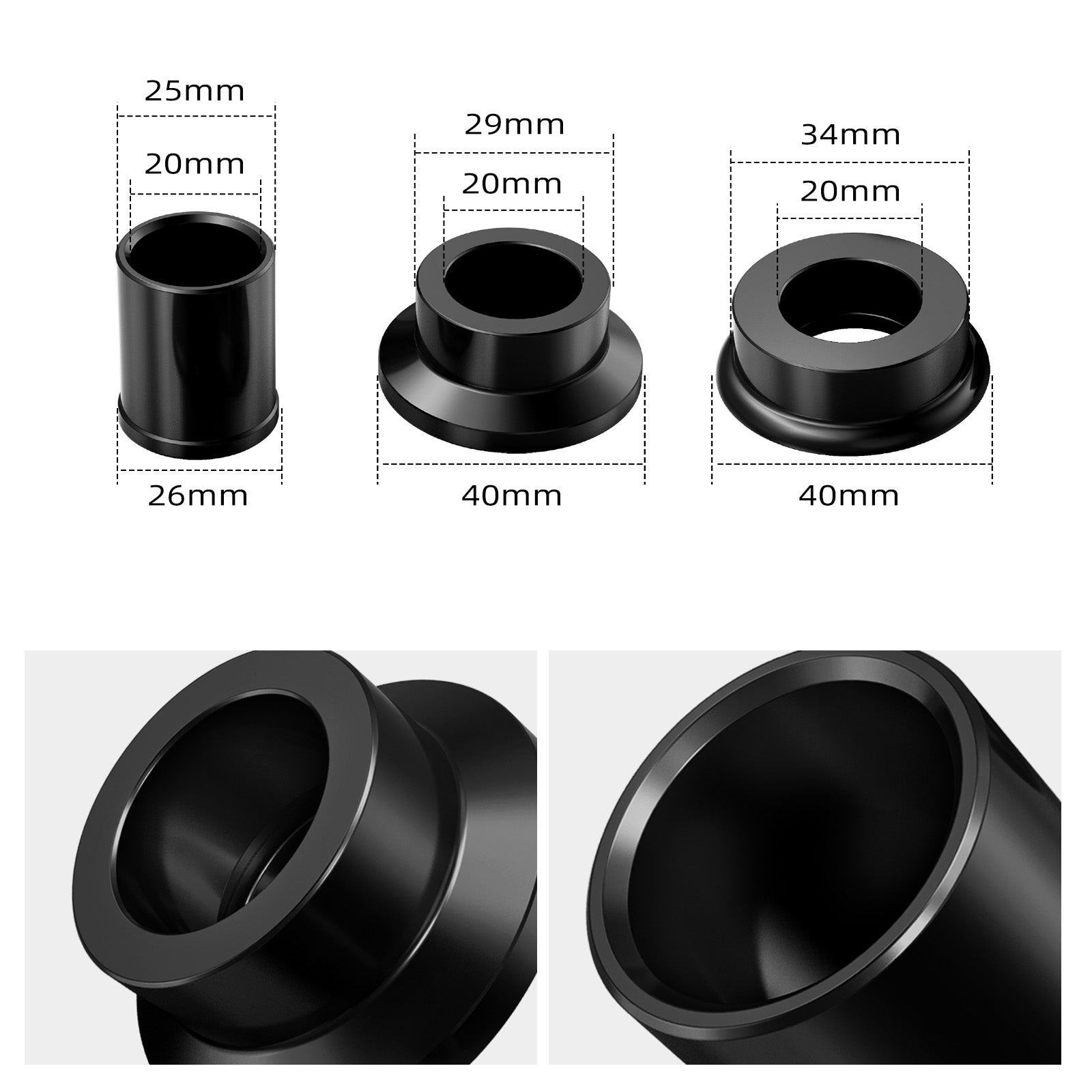 Suzuki DRZ400S DRZ400E DRZ400SM Front Rear Wheel Spacers Set
