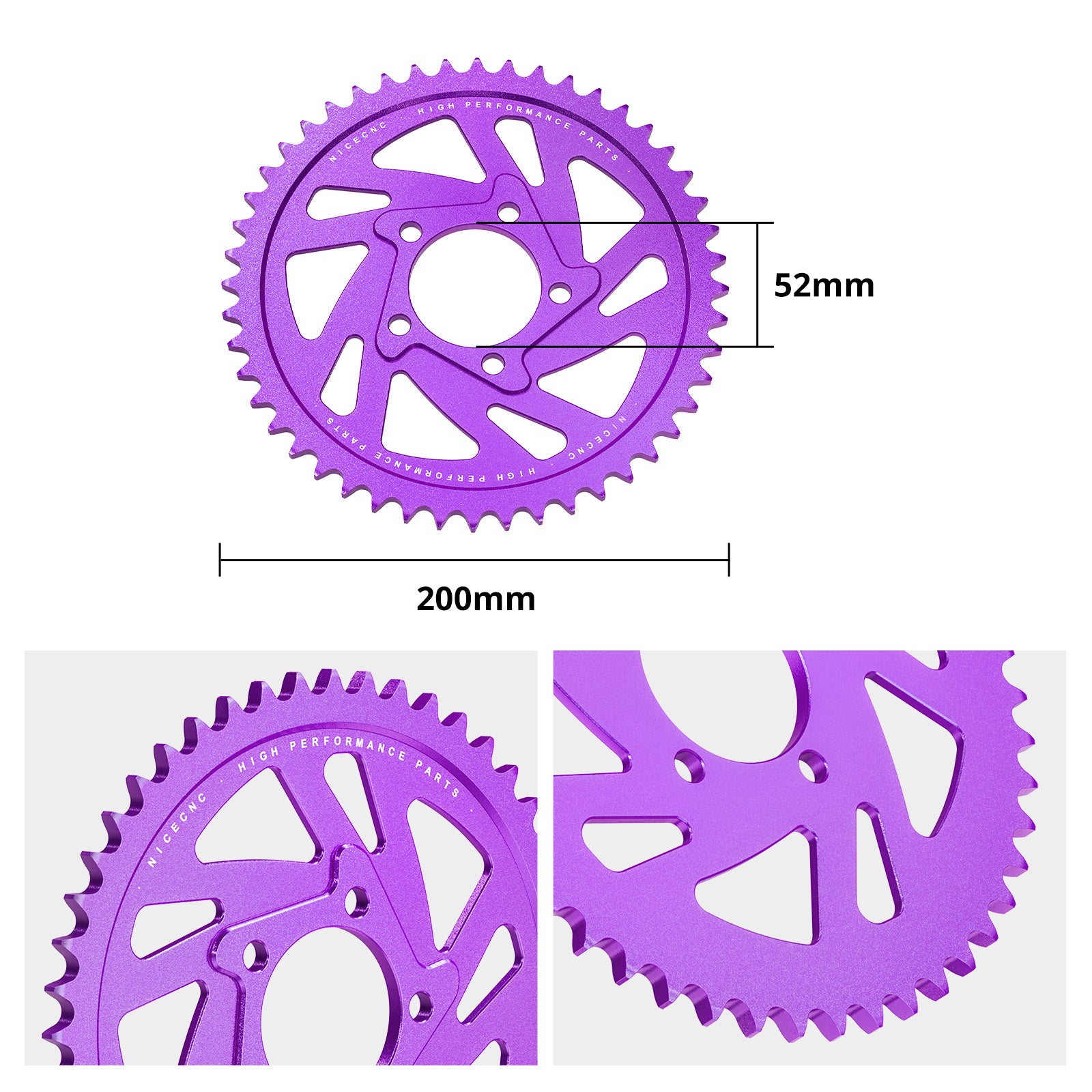 48T Rear Sprocket & Sprocket Bolts For Surron Light Bee X S Segway X160 X260