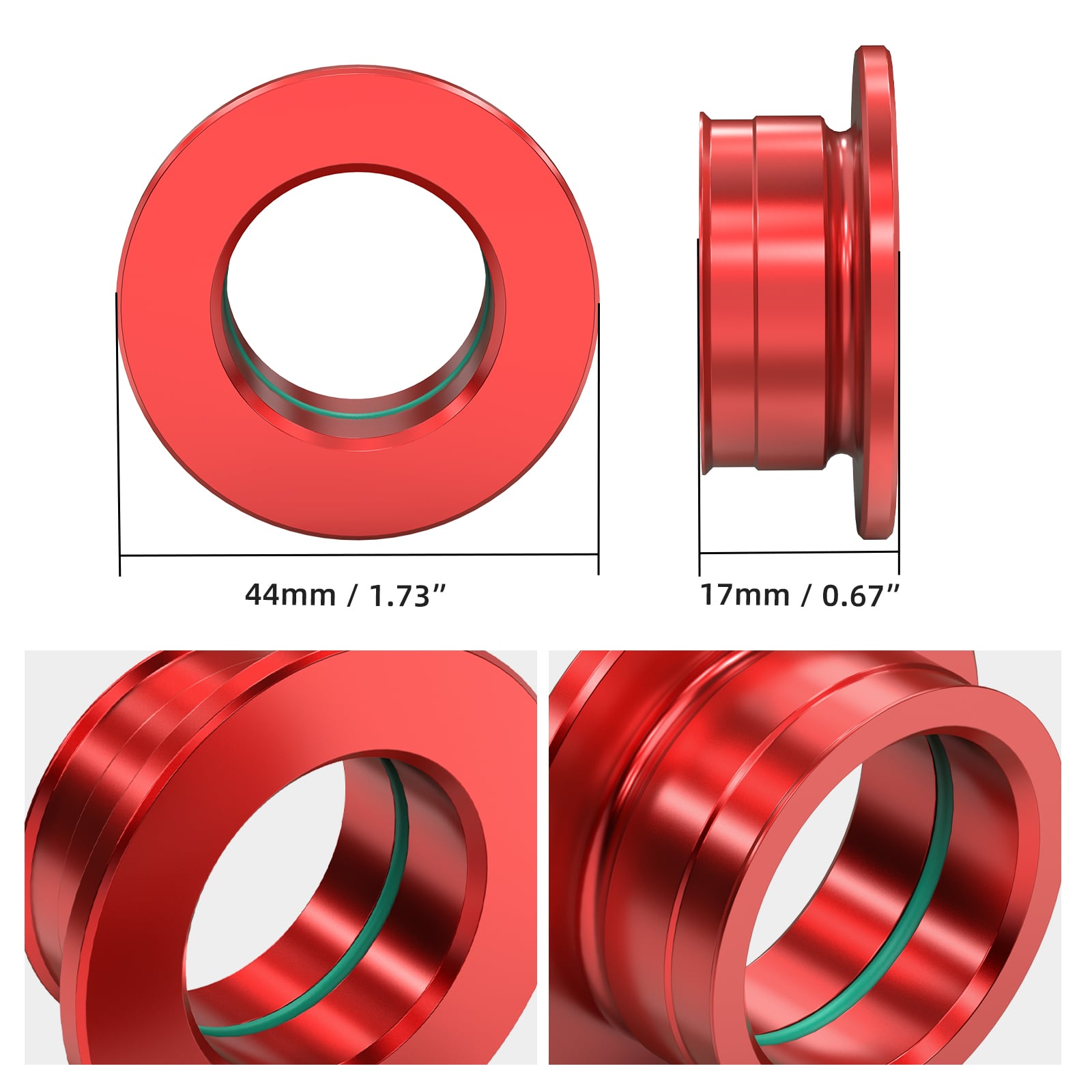 Rear Wheel Spacers Hub Collars Kit For Stark Varg EX MX 2024-2025