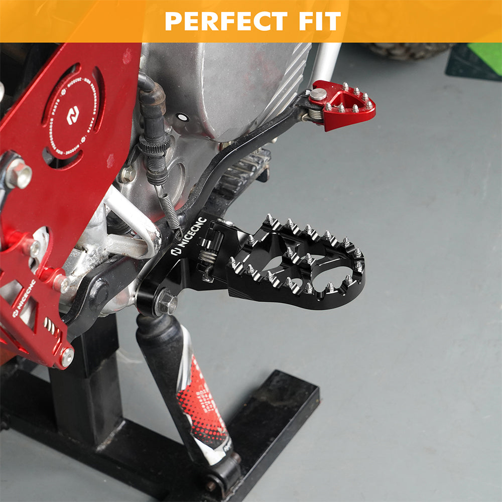 Enlarged Wide Foot Pegs Pedals For Honda XR650L 1993-2025 XR 650R 600R 250R 400R