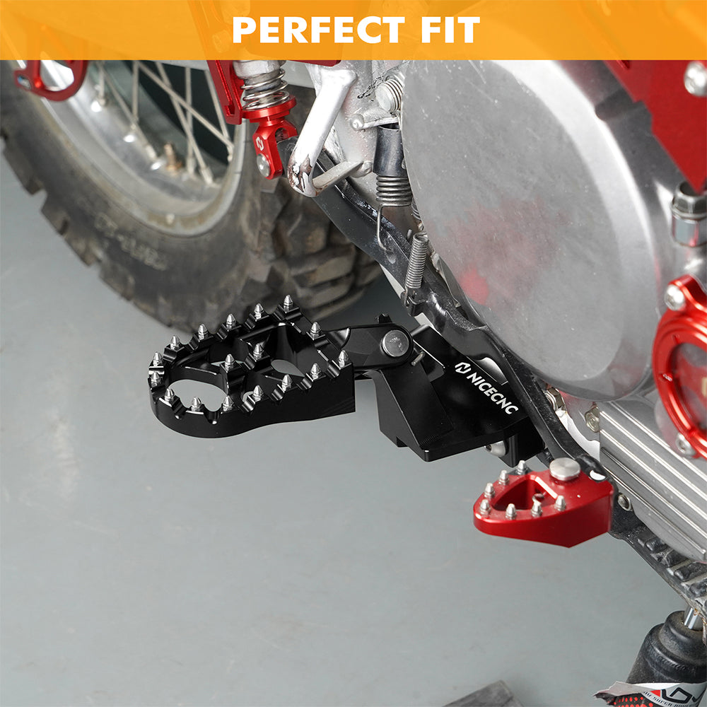 Enlarged Wide Foot Pegs Pedals For Honda XR650L 1993-2025 XR 650R 600R 250R 400R