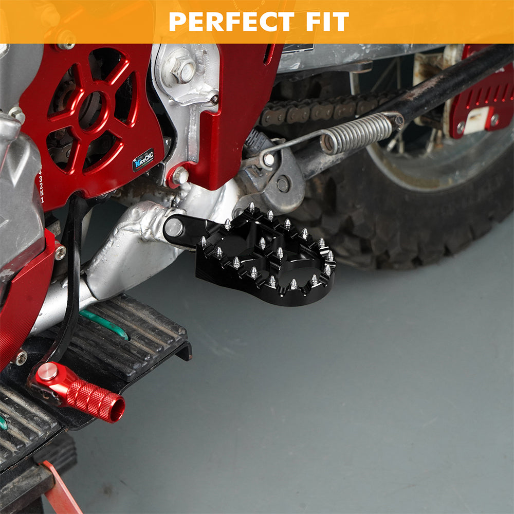 Enlarged Wide Foot Pegs Pedals For Honda XR650L 1993-2025 XR 650R 600R 250R 400R