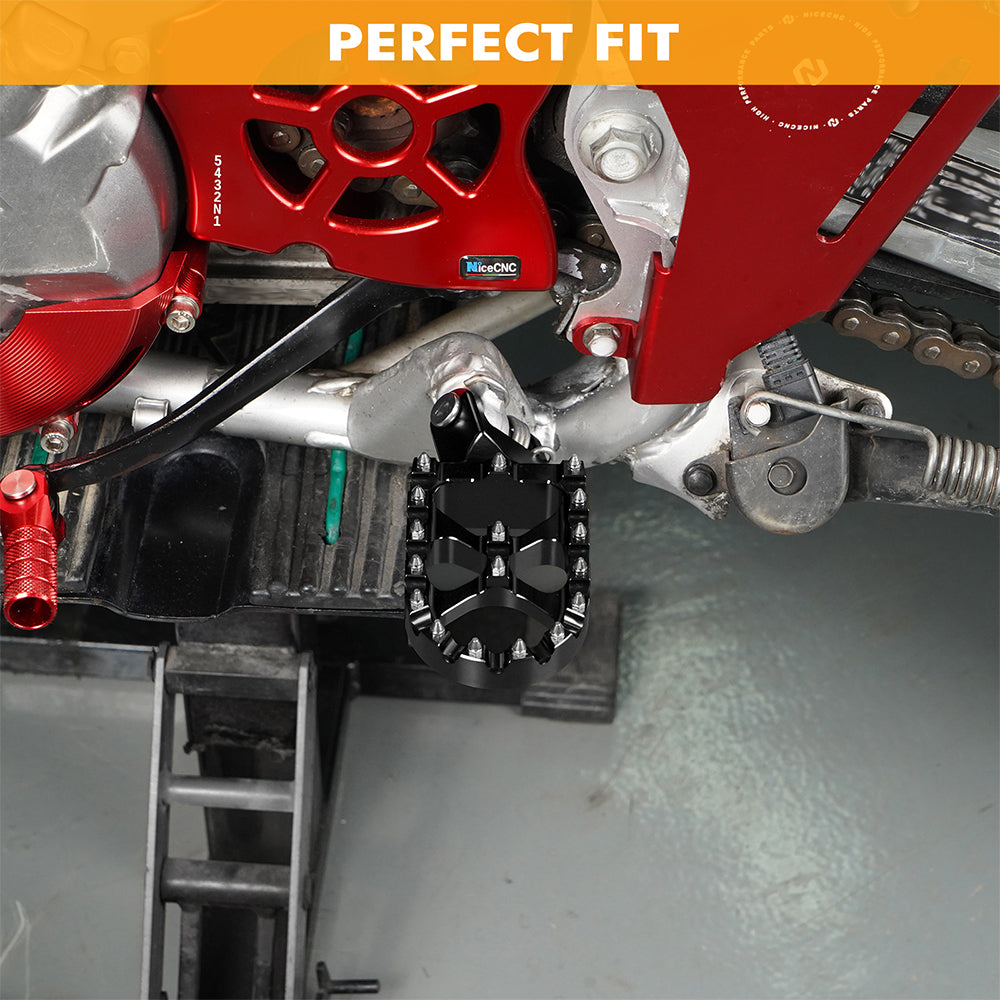 Enlarged Wide Foot Pegs Pedals For Honda XR650L 1993-2025 XR 650R 600R 250R 400R