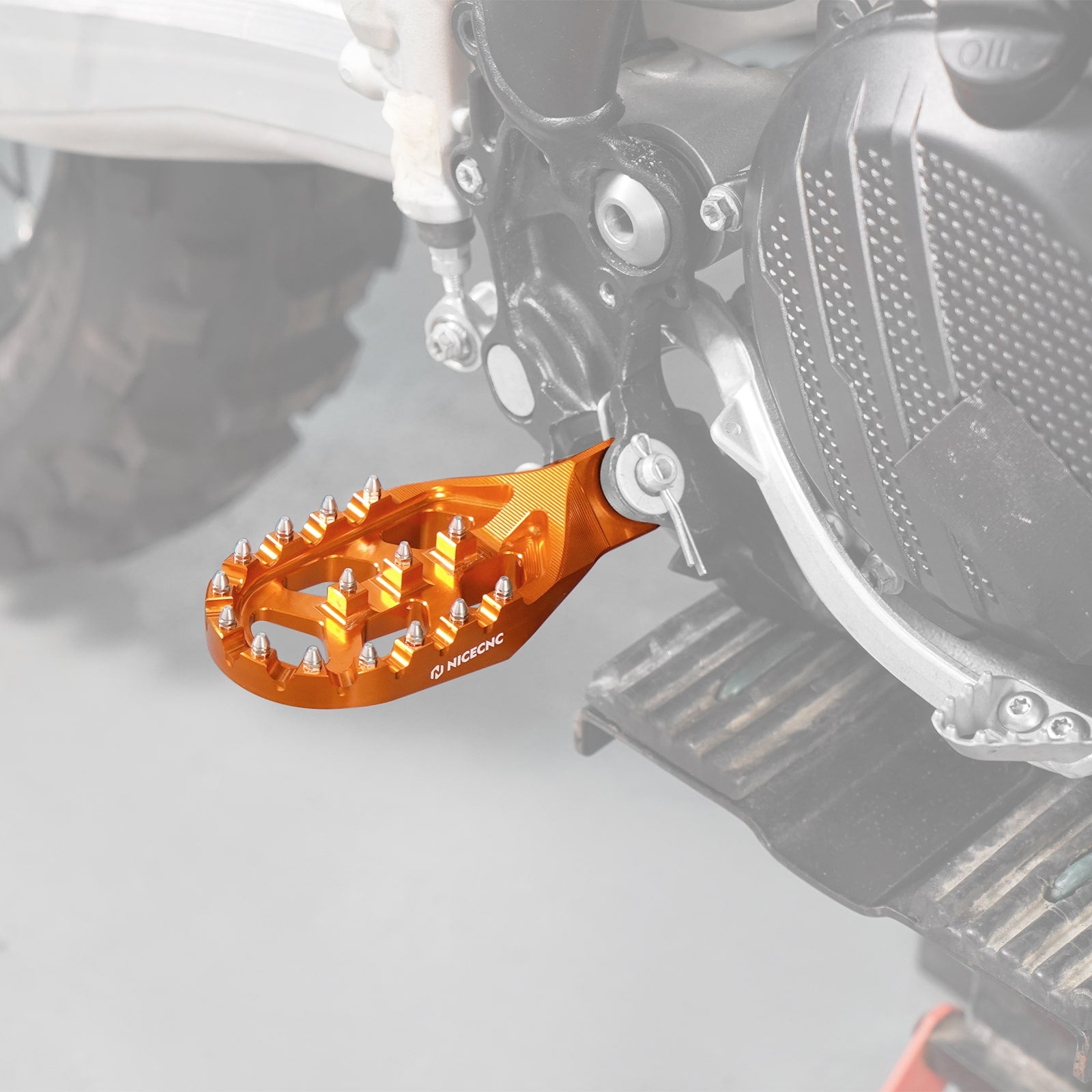 Forged Gear Shift Lever Folding Tip with Footpegs Kit For KTM Husqvarna 125-300 GasGas