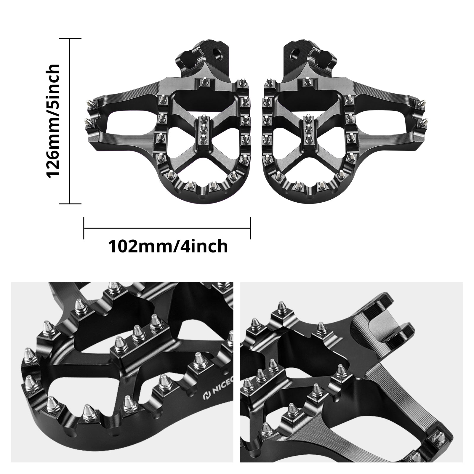 Extender Foot Pegs & Bracket Package For Surron Light Bee X / S Segway X160 X260 2017-2024