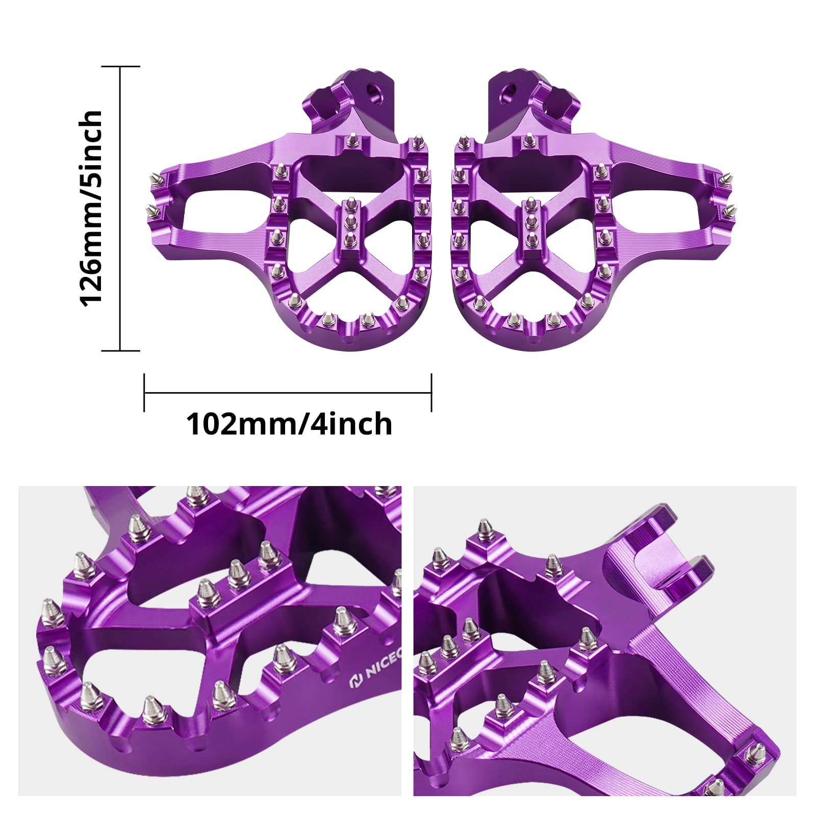 Foot Pegs Bracket Package Footrest Support Brace Kickstand For Surron