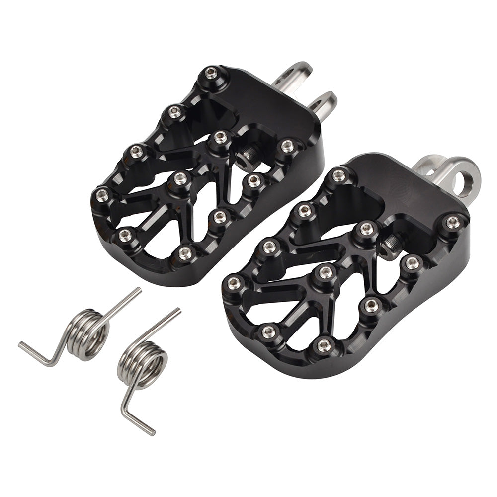 CNC Billet Wide Foot Pegs For Suzuki DRZ400 E S SM 2000-2022