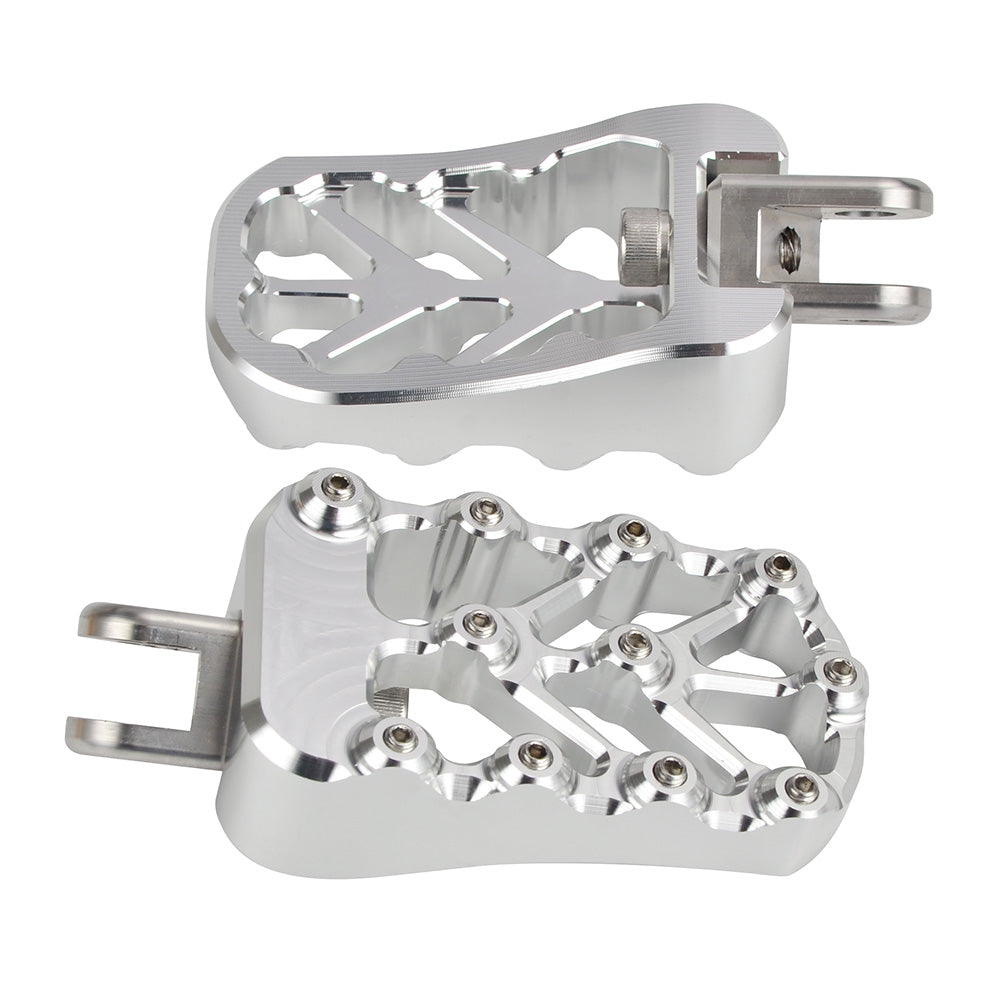 CNC Billet Wide Foot Pegs For Suzuki DRZ400 E S SM 2000-2022
