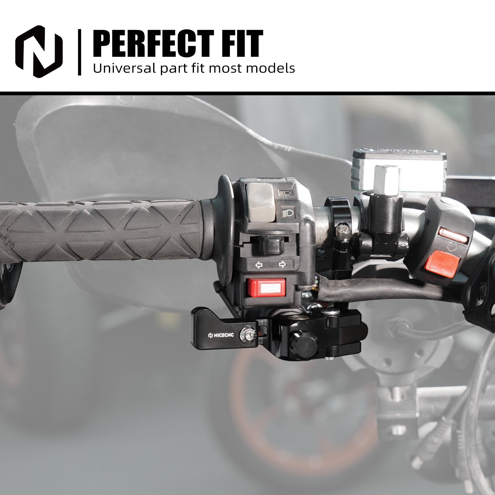 Universal Left Thumb Brake Assembly For 125cc to 1400cc Road Track Super Adventure Bikes
