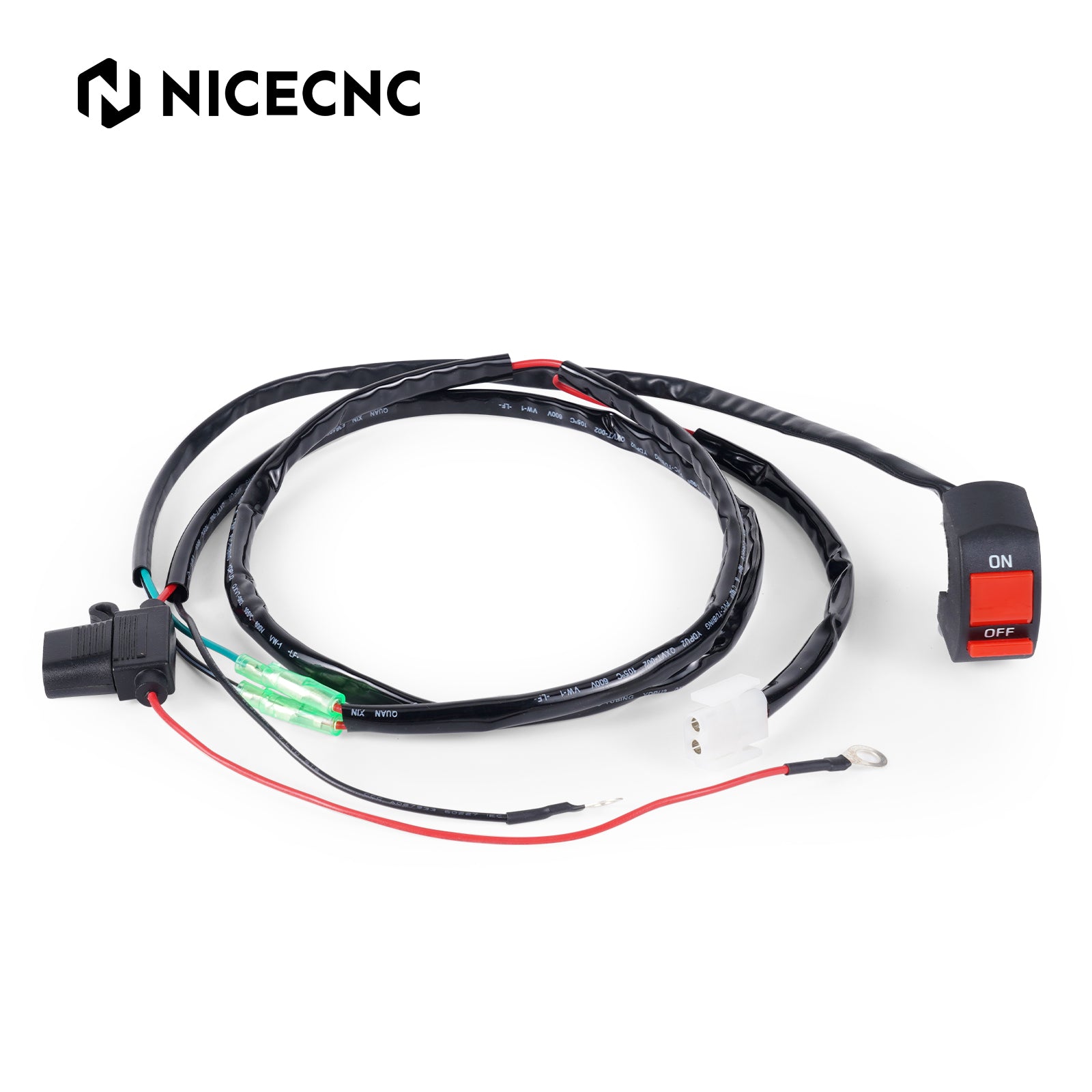 Universal Fan Cable with ON / OFF Switch Kit For KTM Husqvarna Gas Gas 125-450CC Models