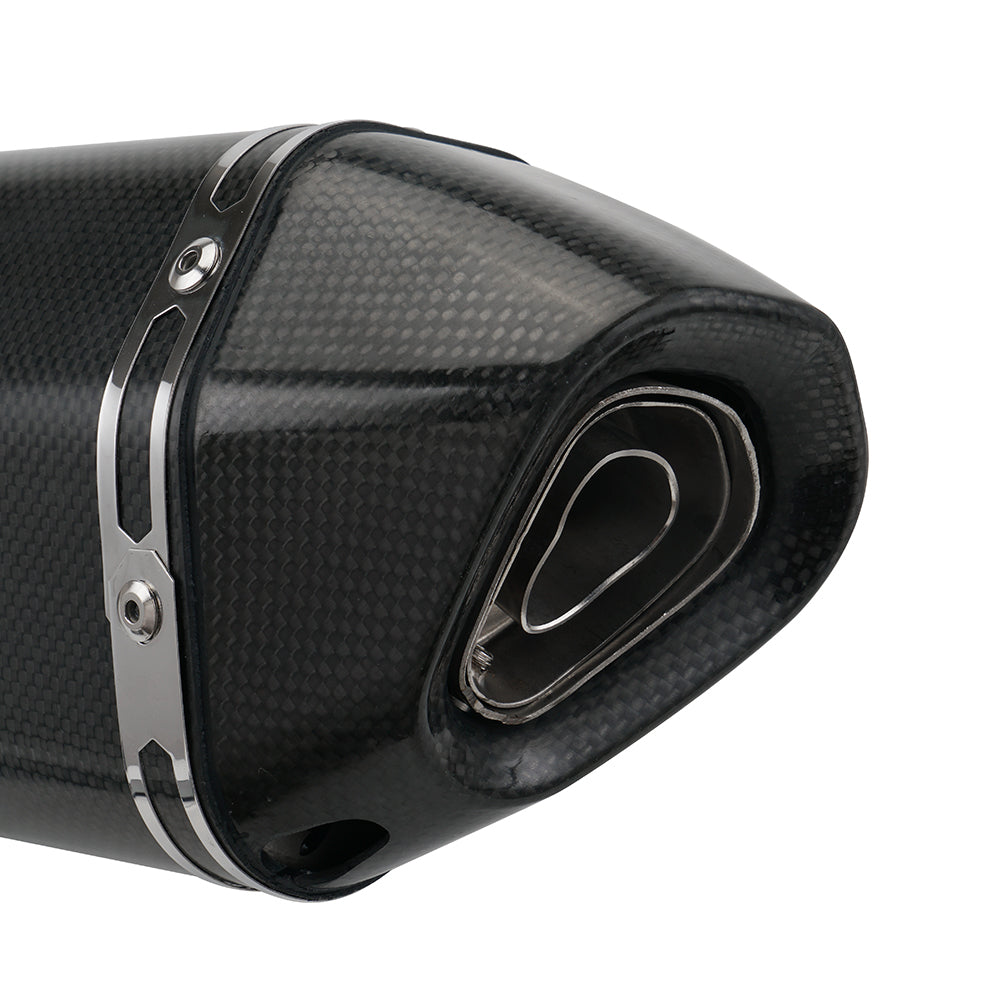 3D Glossy Carbon Fiber Muffler Silencer Set 51mm Inlet for KTM 950/990